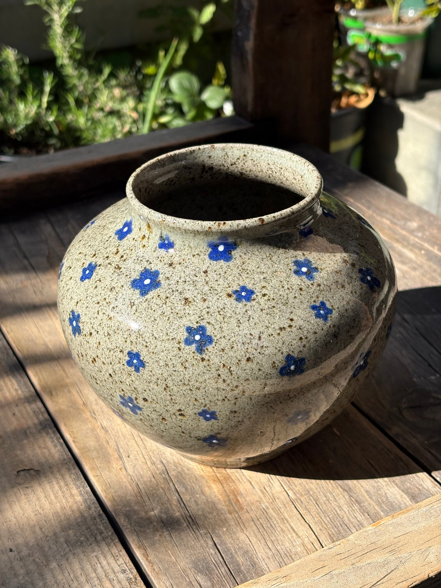 Blue Flowers vase