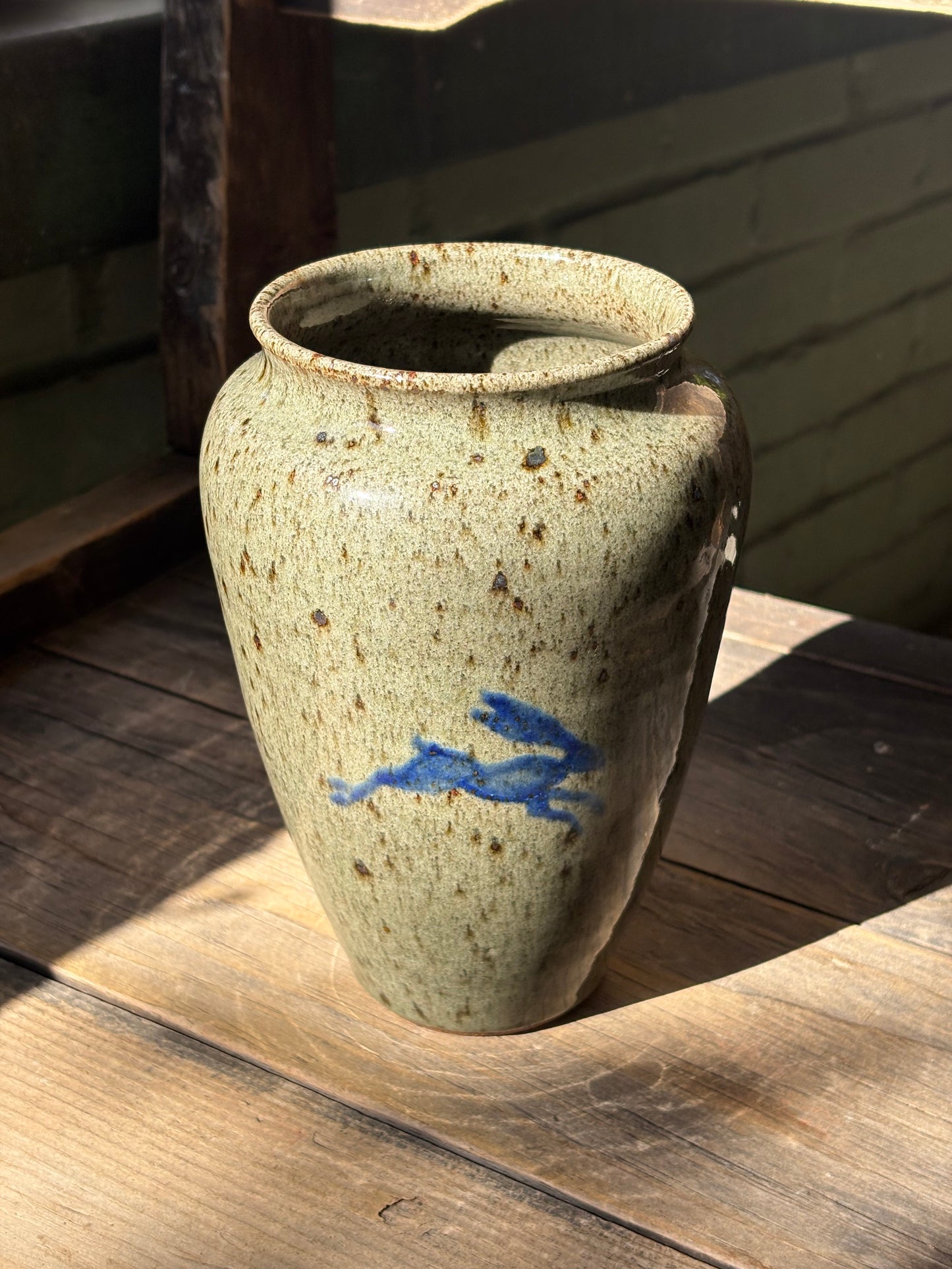 Wolf and Hare vase