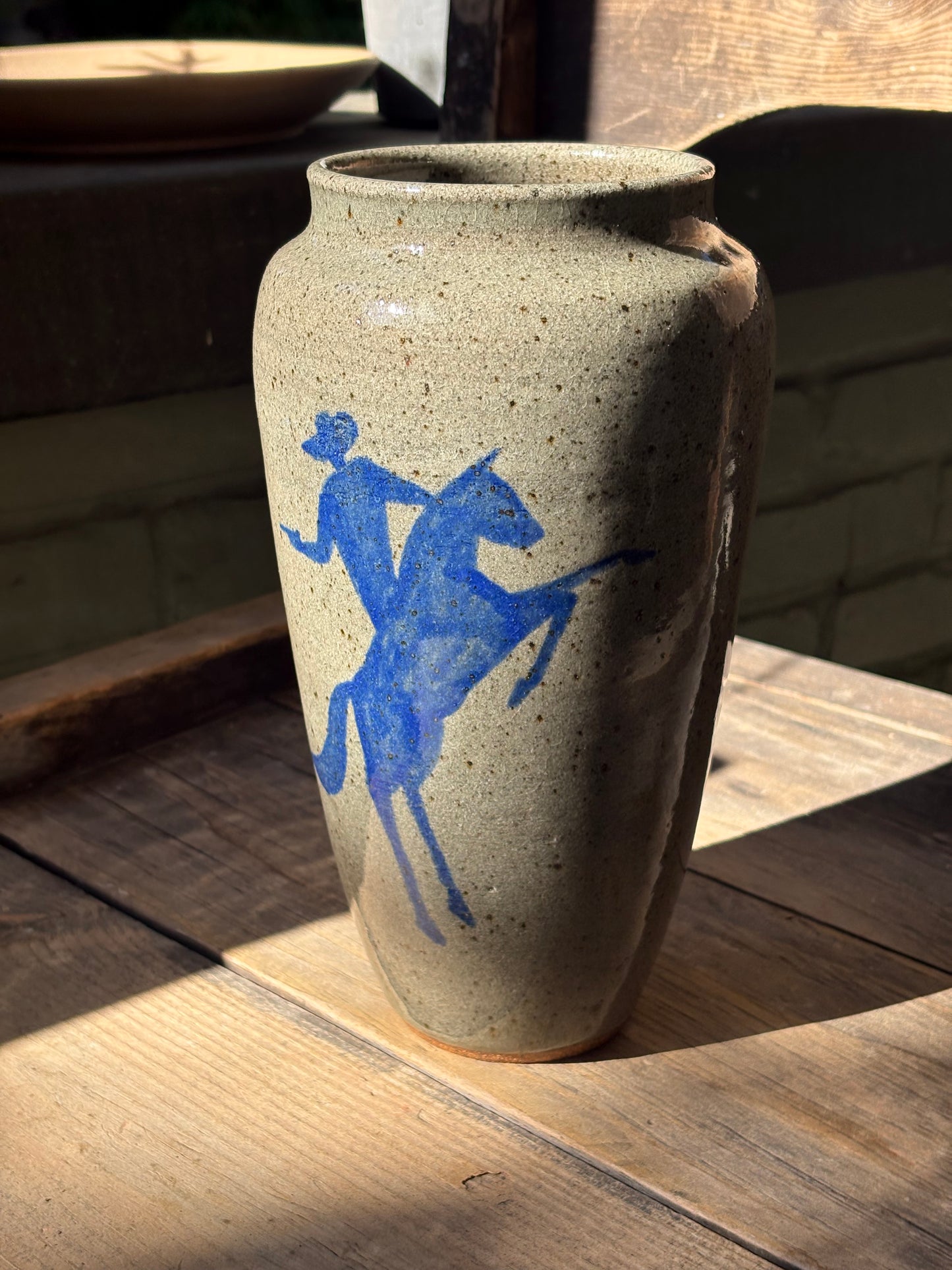 Cowboy Shootout vase