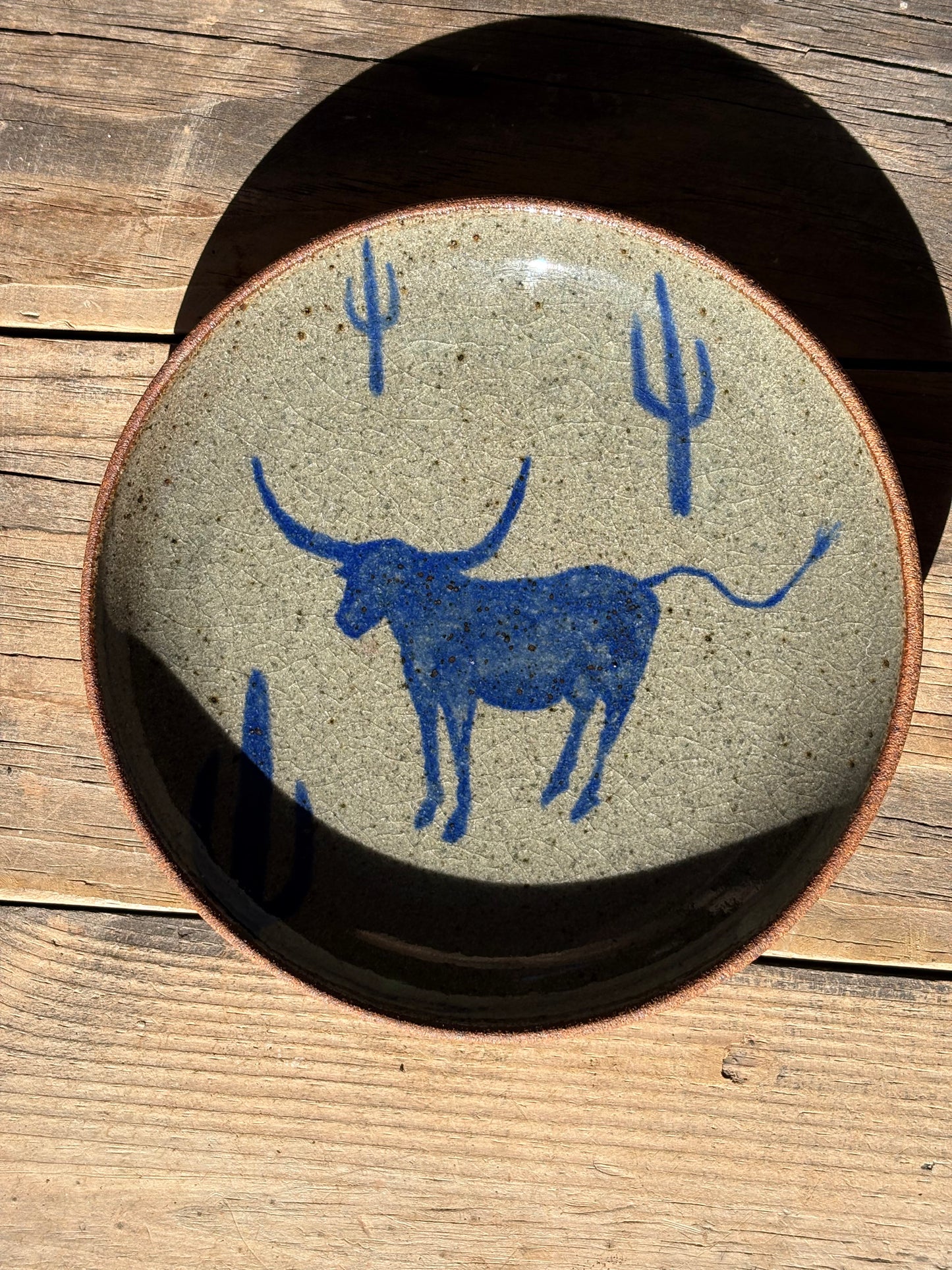 Bull and Cactus plate