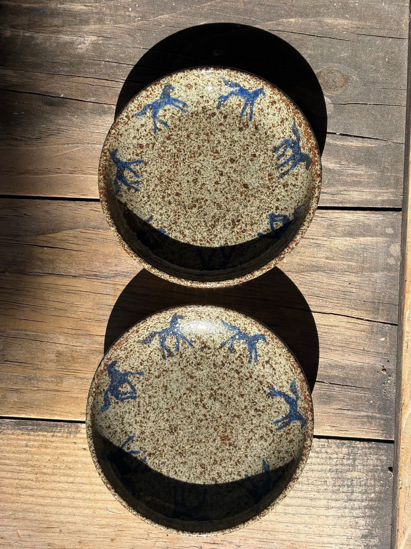 Running Horses catchall plate set