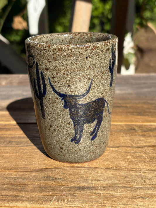 Cowboy and Bull cortado cup