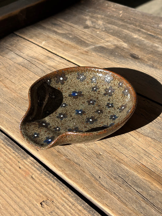 Blue Flowers spoon rest