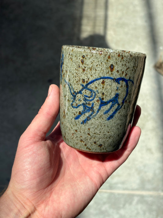 Bull and Cactus cup