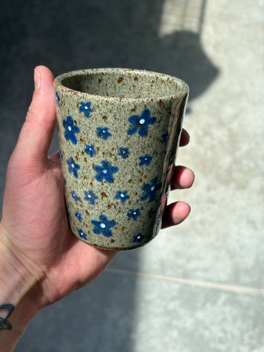 Blue Flowers cup