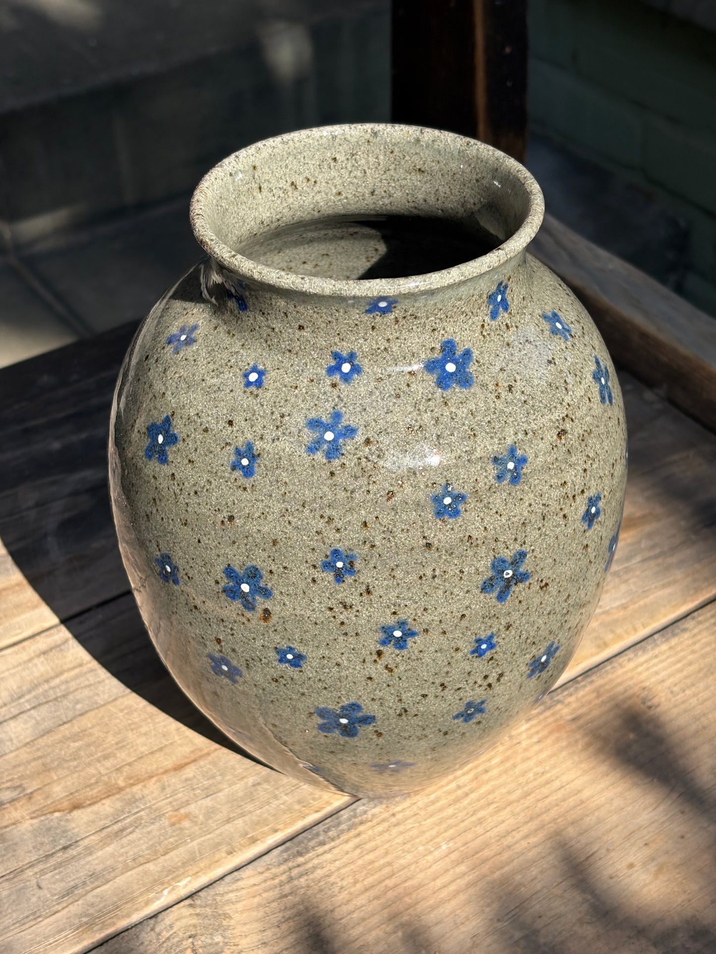 Blue Flowers vase