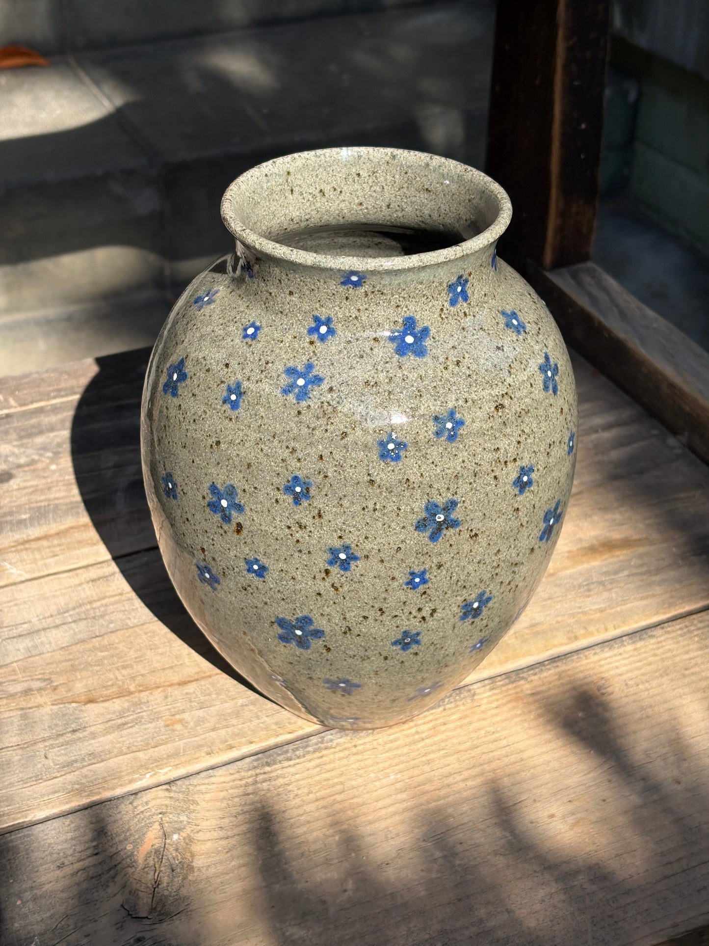 Blue Flowers vase