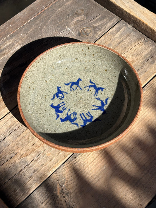 Running Horses bowl