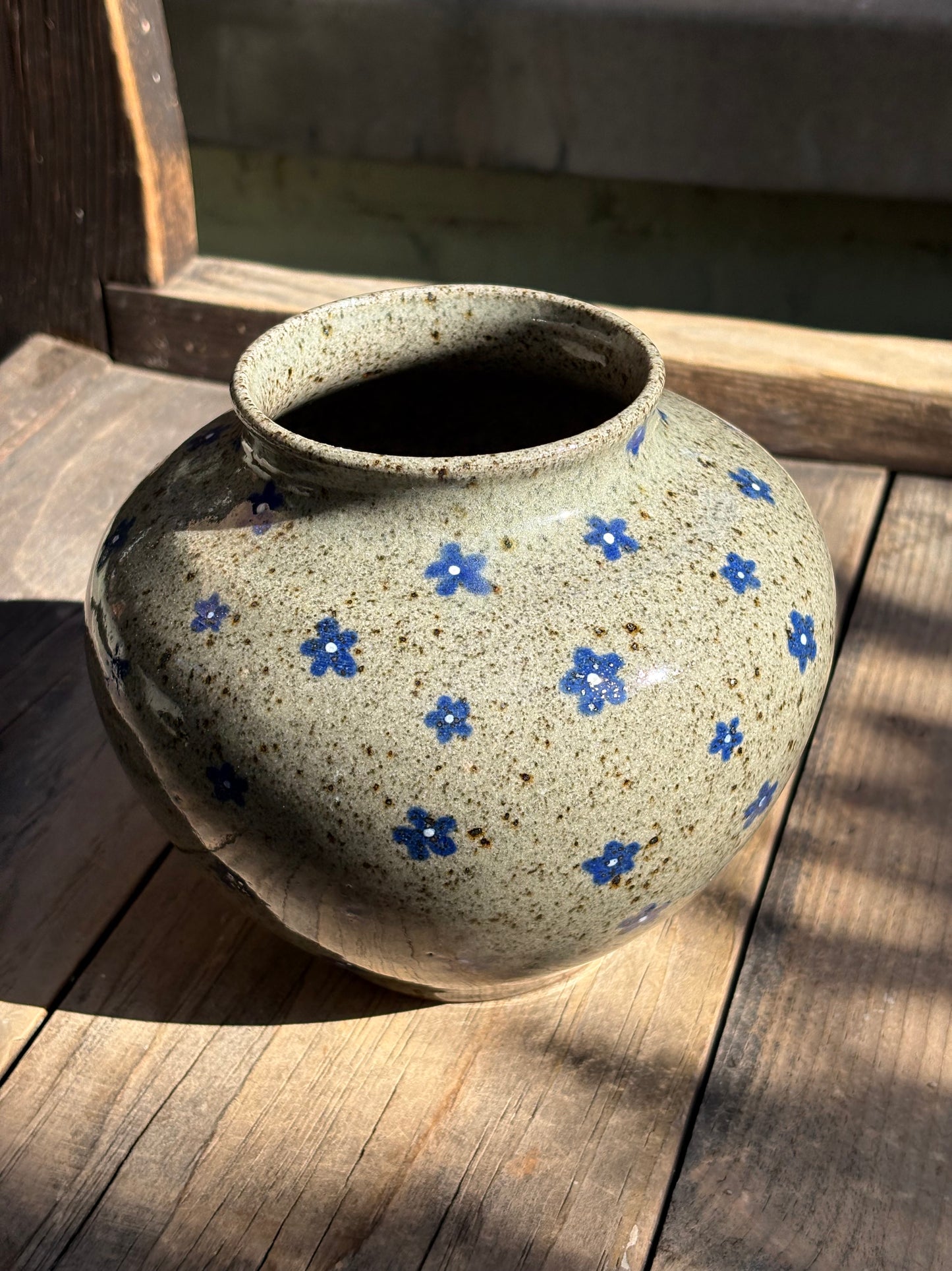 Blue Flowers vase