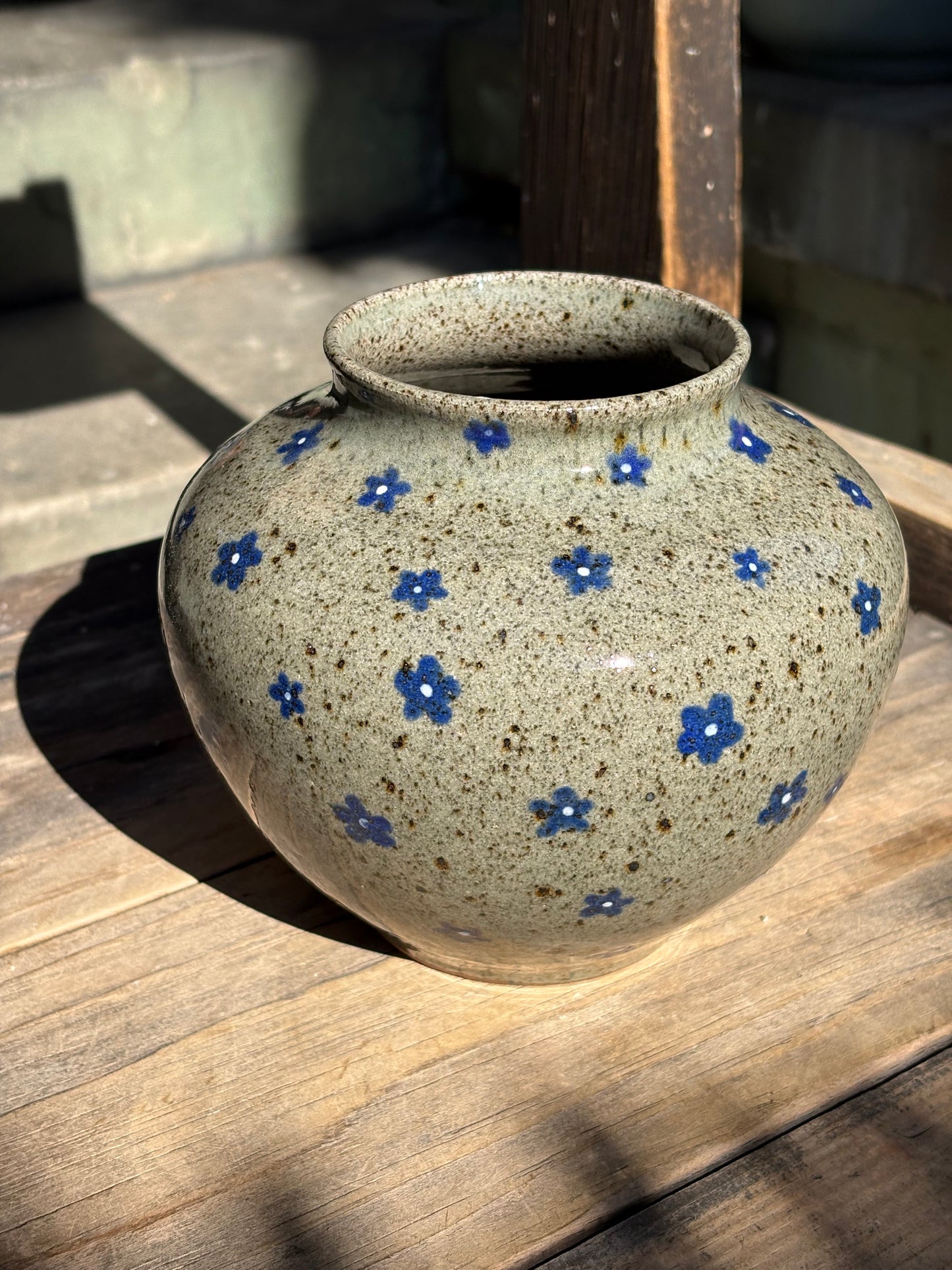 Blue Flowers vase