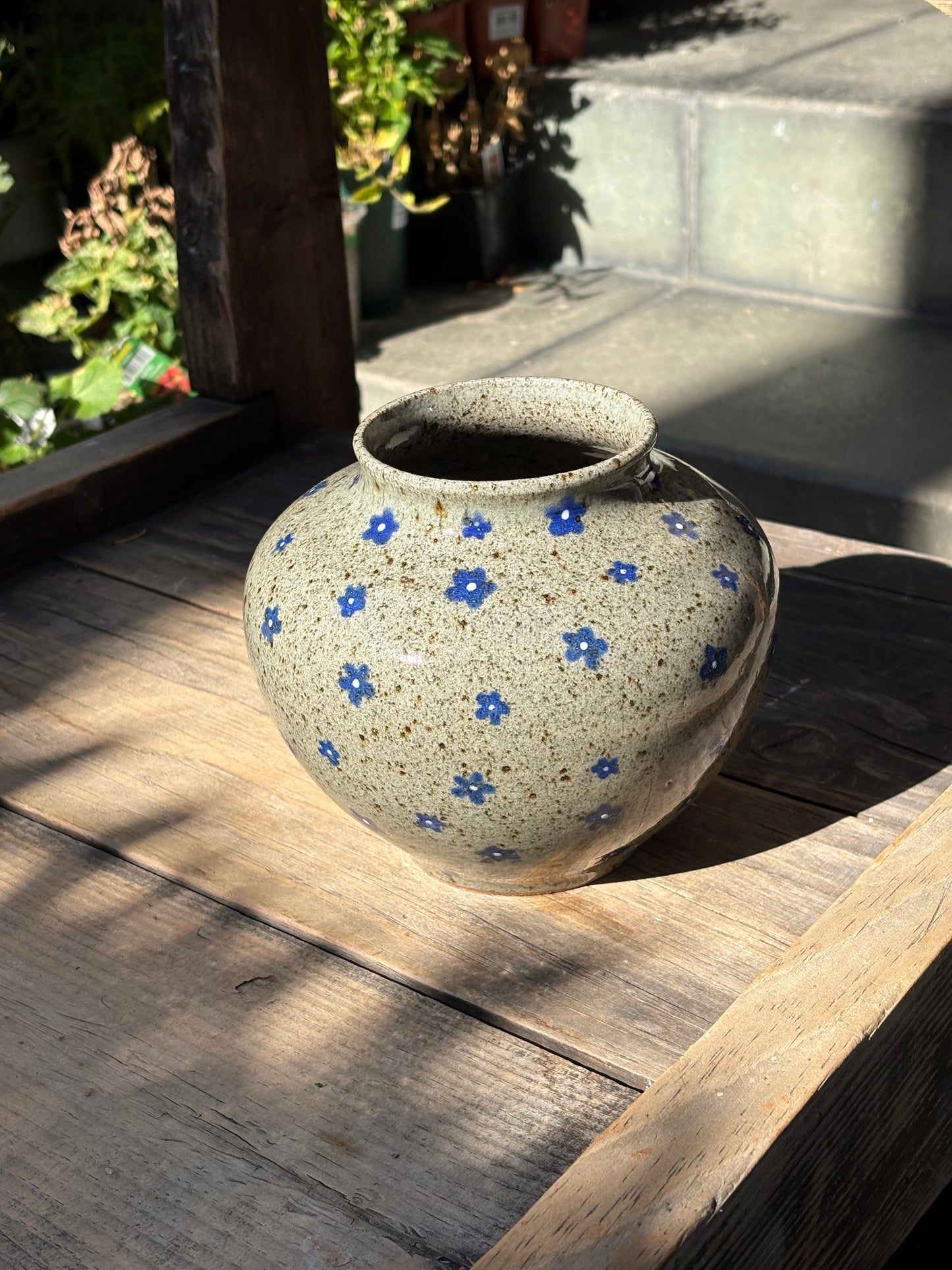 Blue Flowers vase