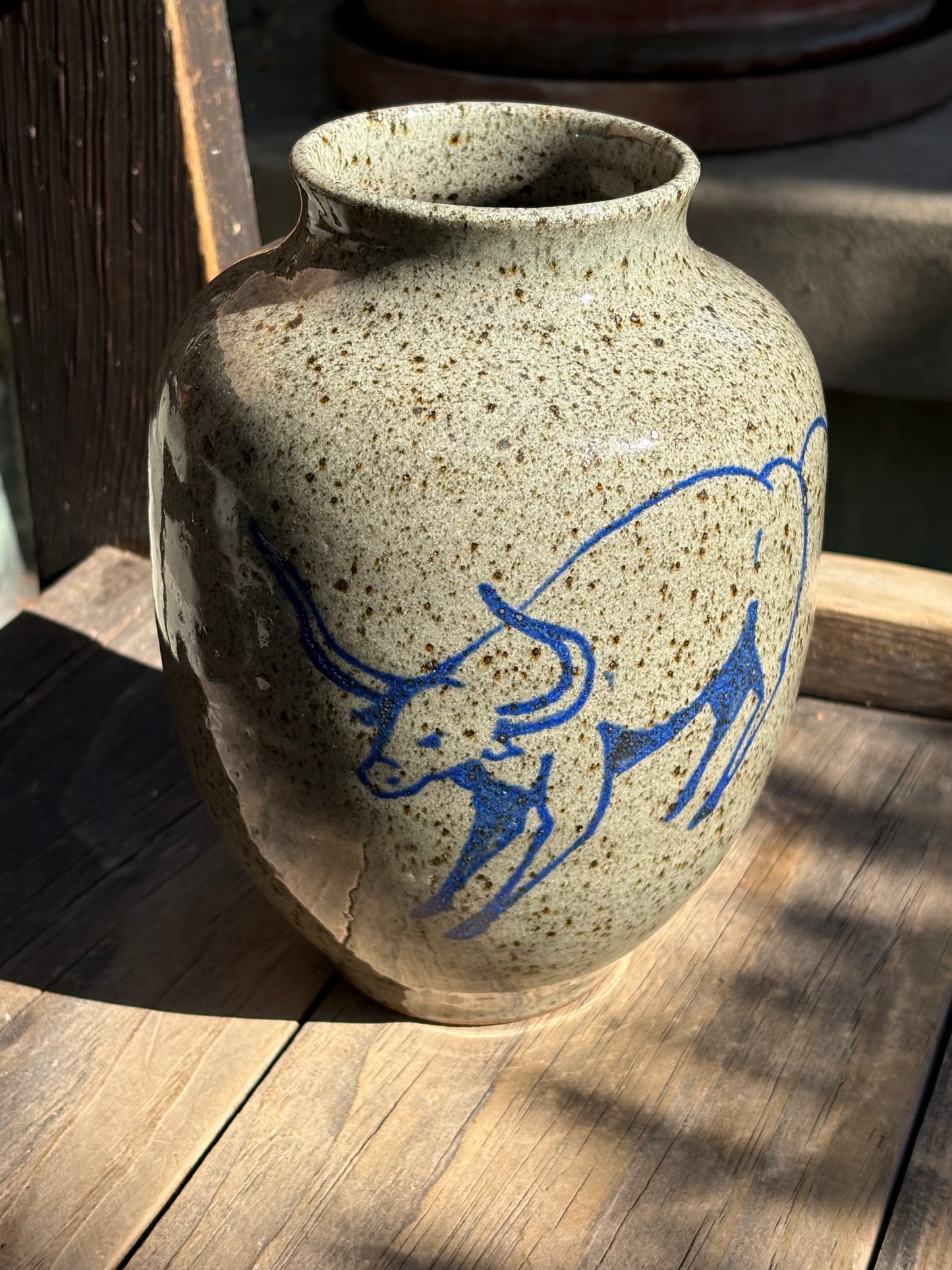Bull vase