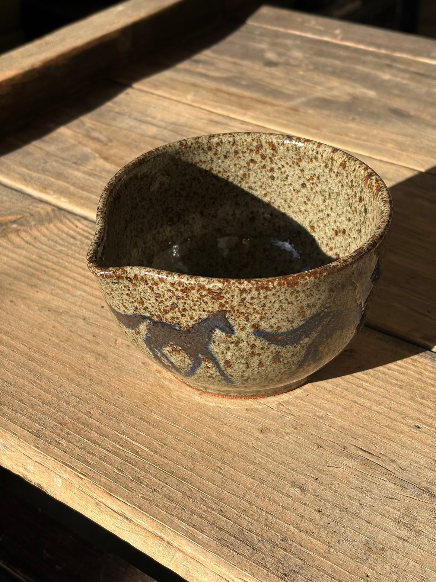 Running Horses matcha bowl
