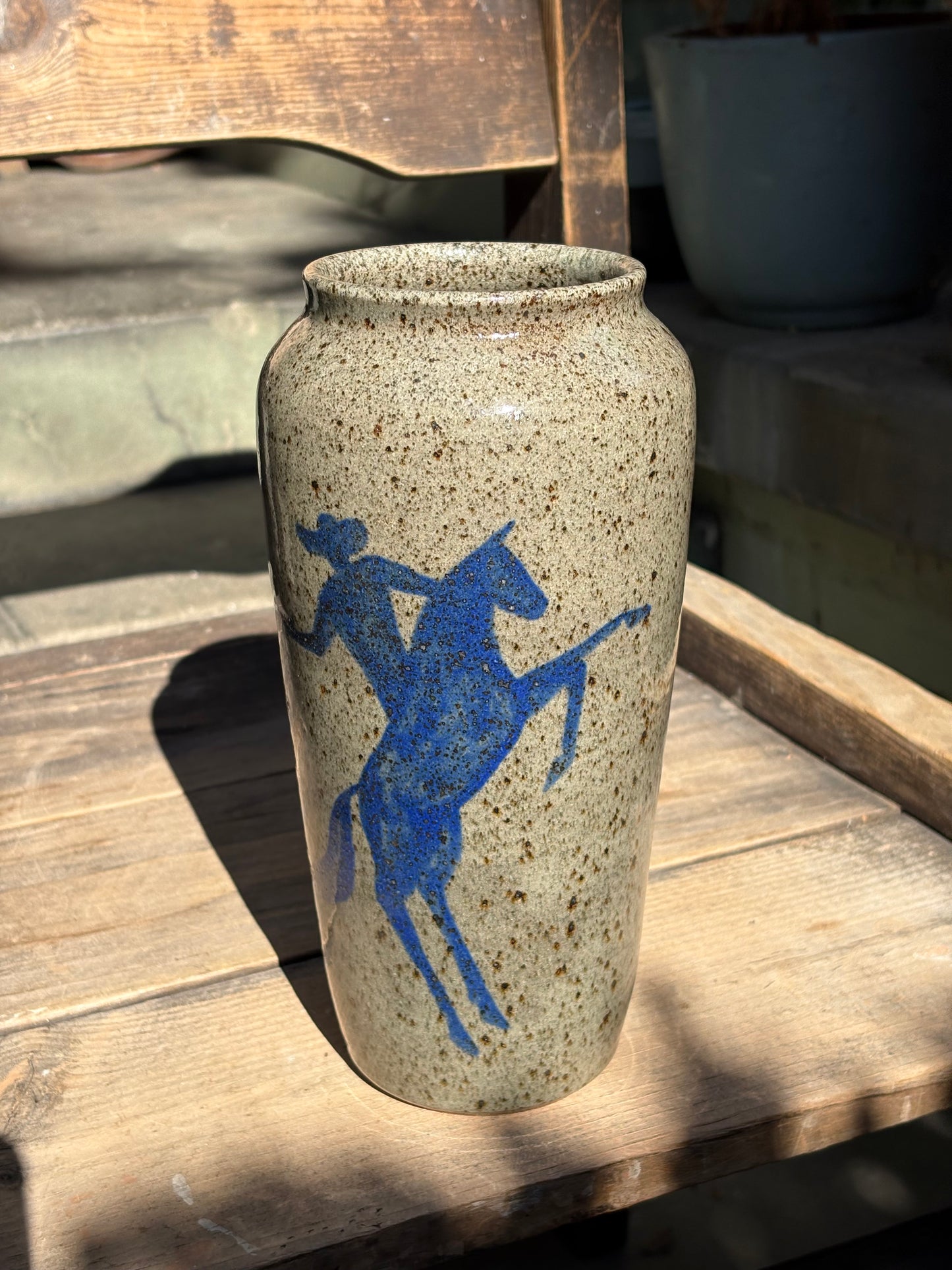 Cowboy Shootout vase