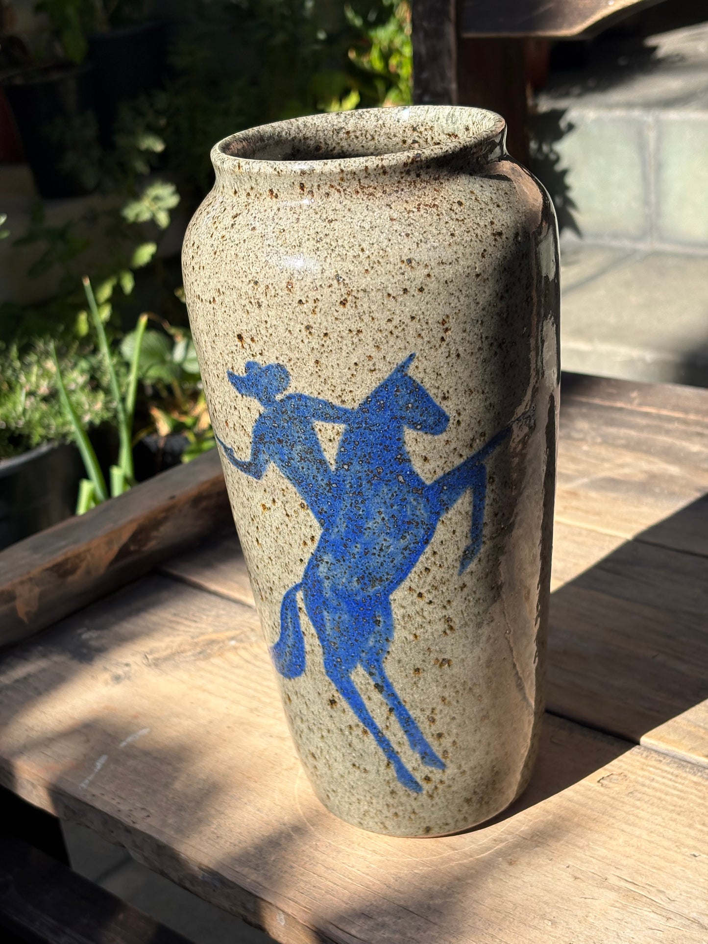 Cowboy Shootout vase