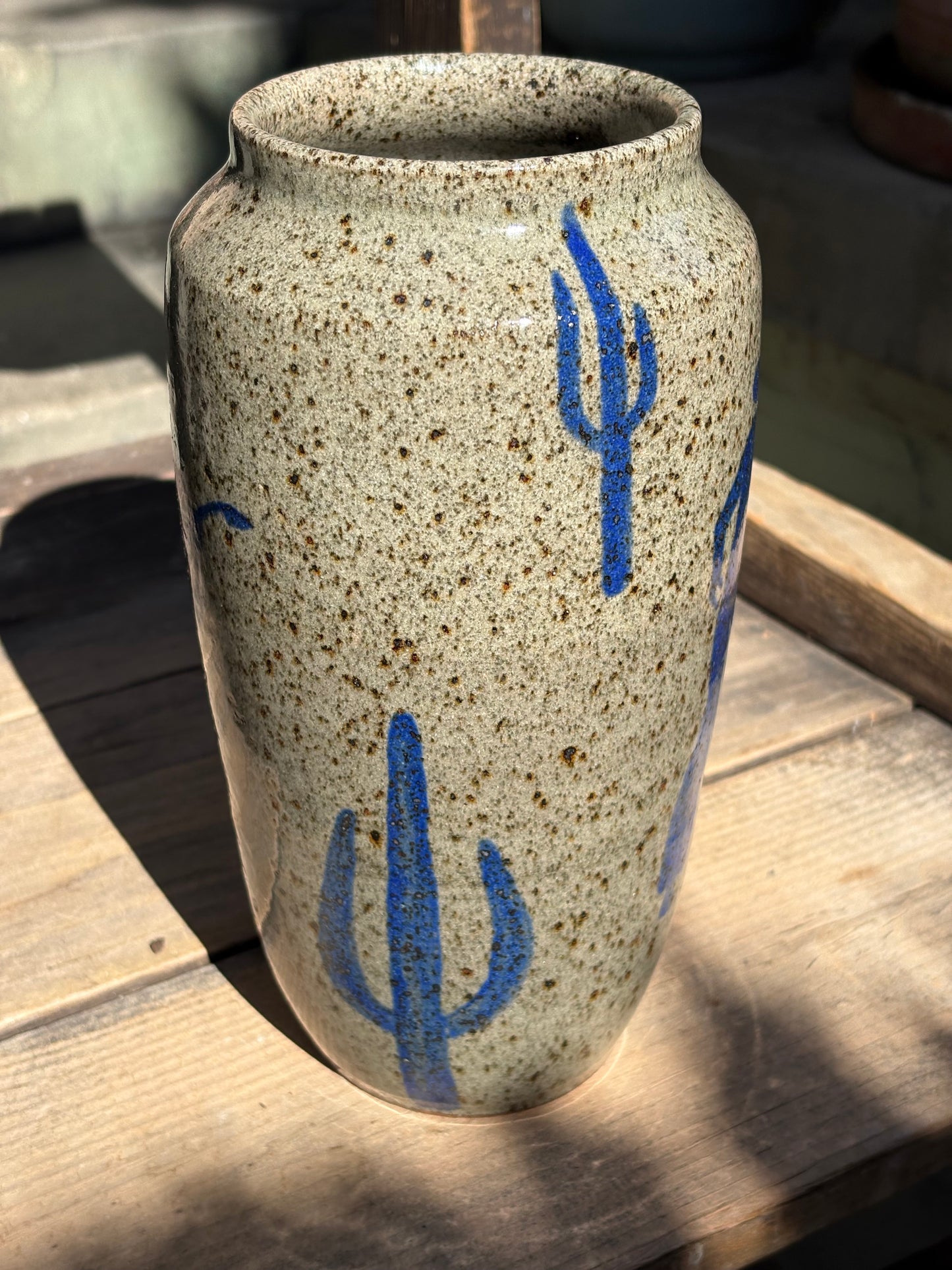 Cowboy Shootout vase