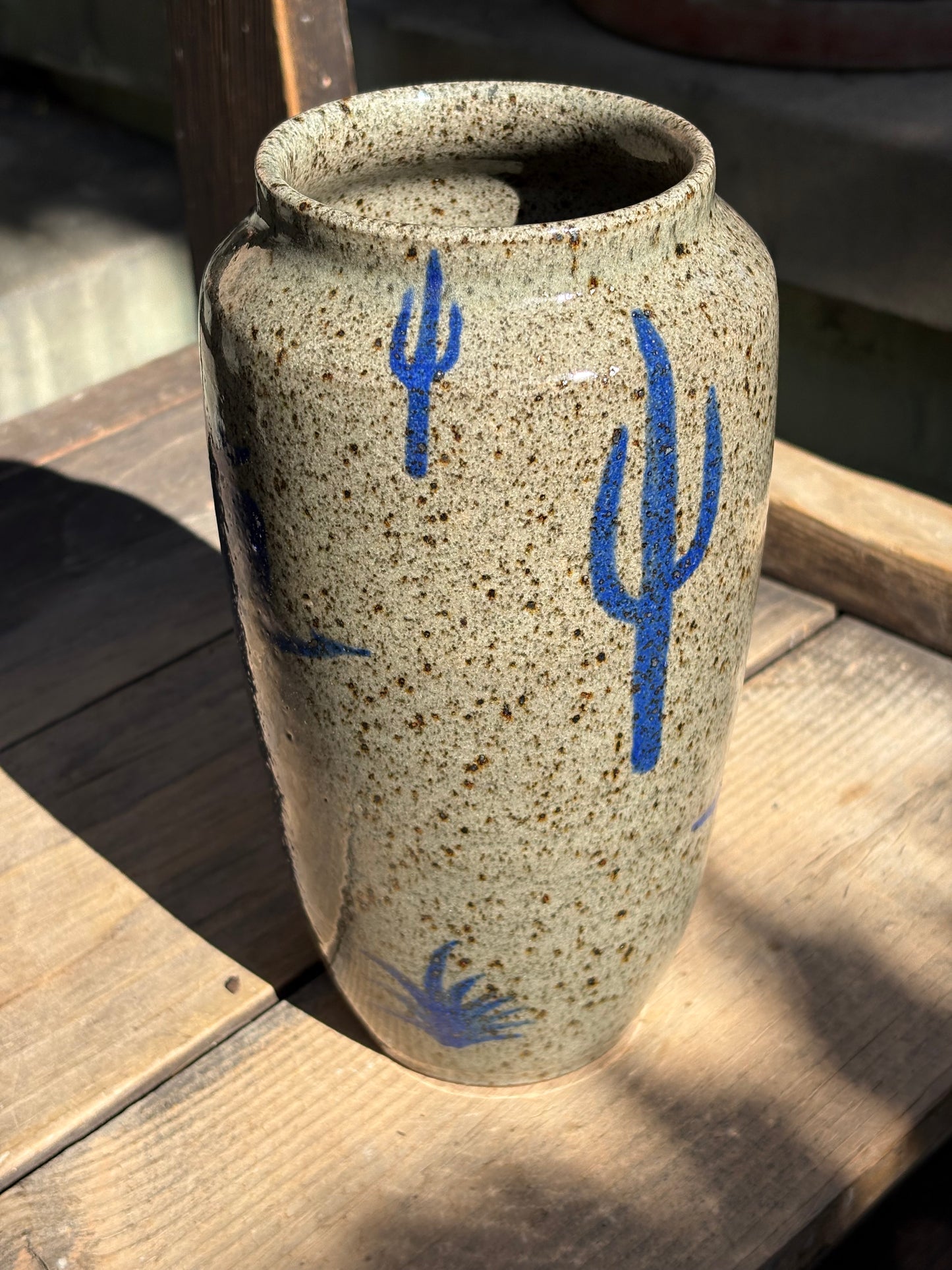 Cowboy Shootout vase
