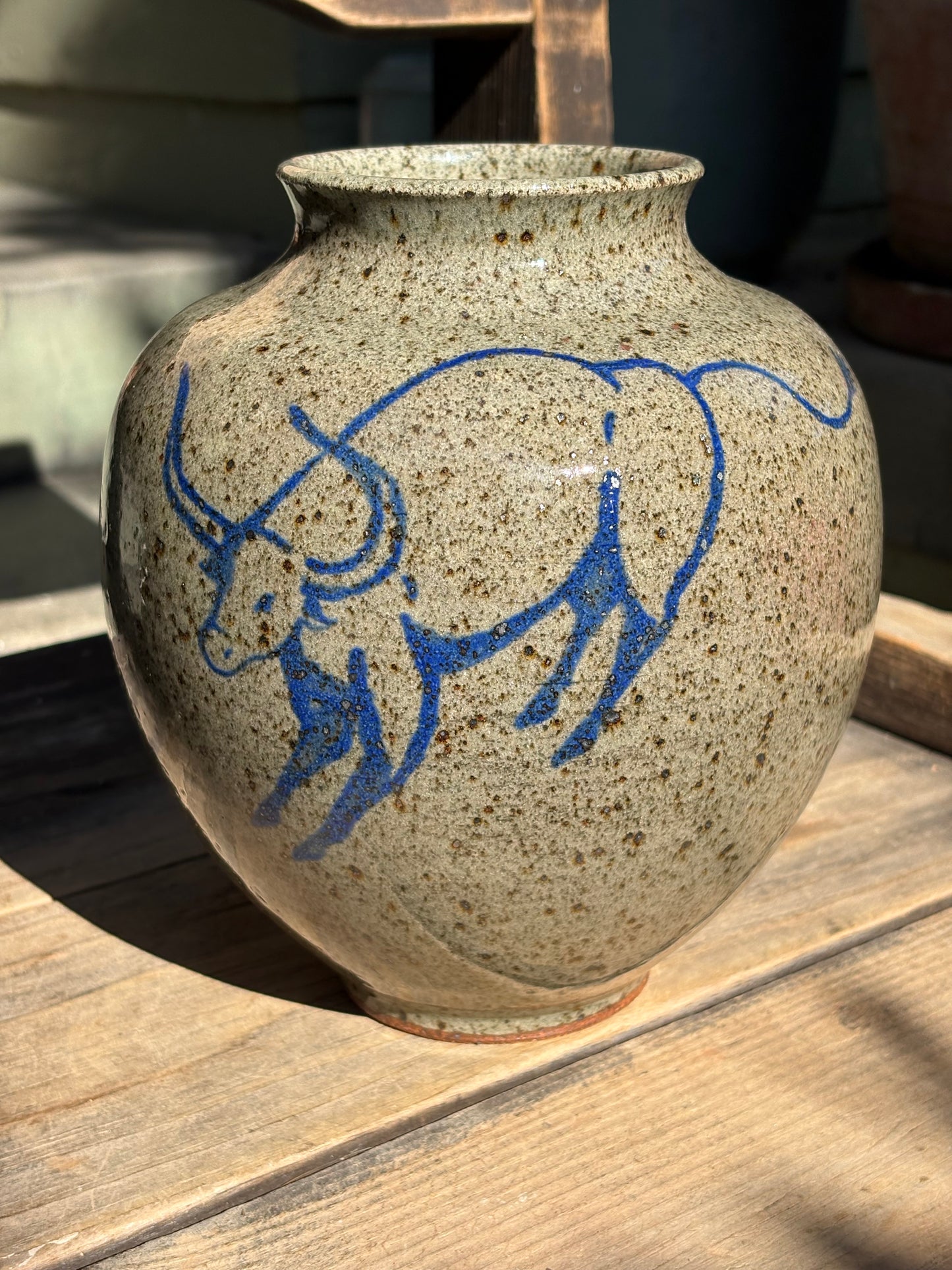 Bull vase