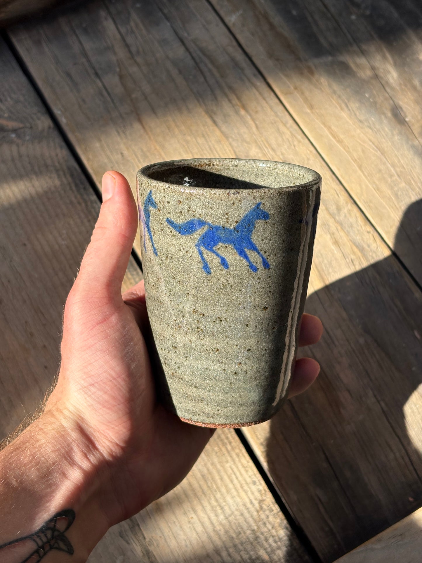 Running Horses cup