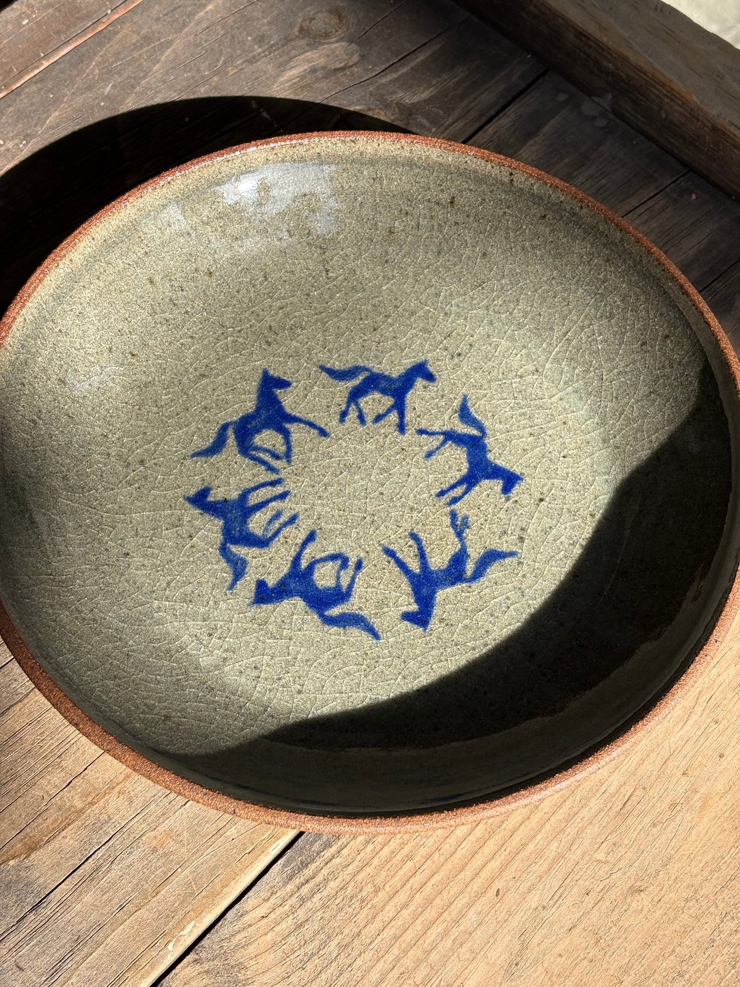 Running Horses platter