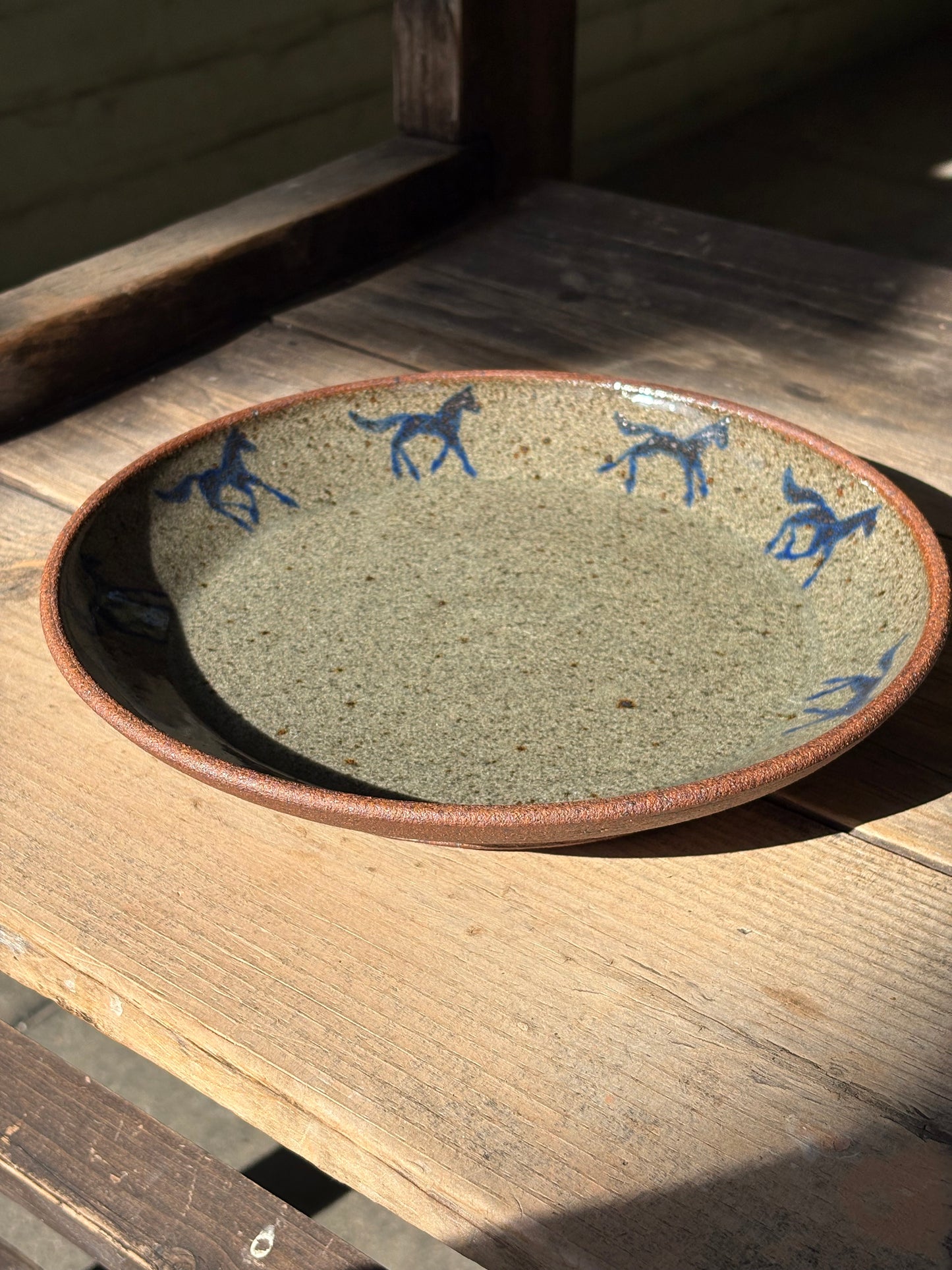 Running Horses plate