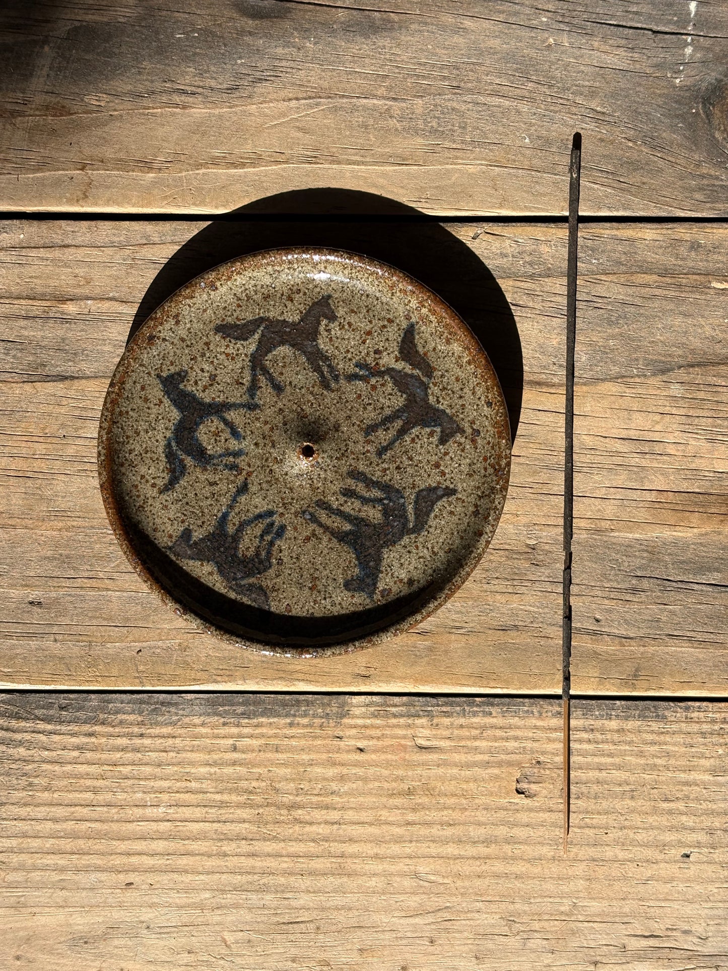 Running Horses incense holder