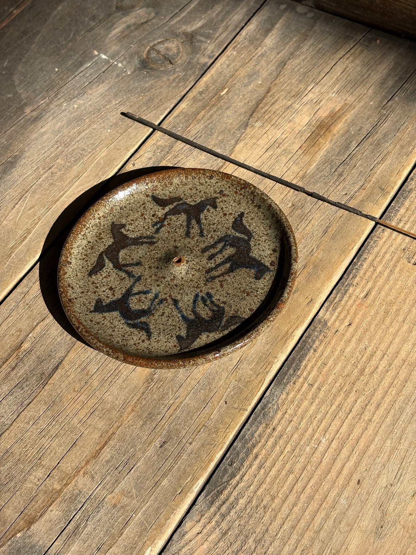 Running Horses incense holder