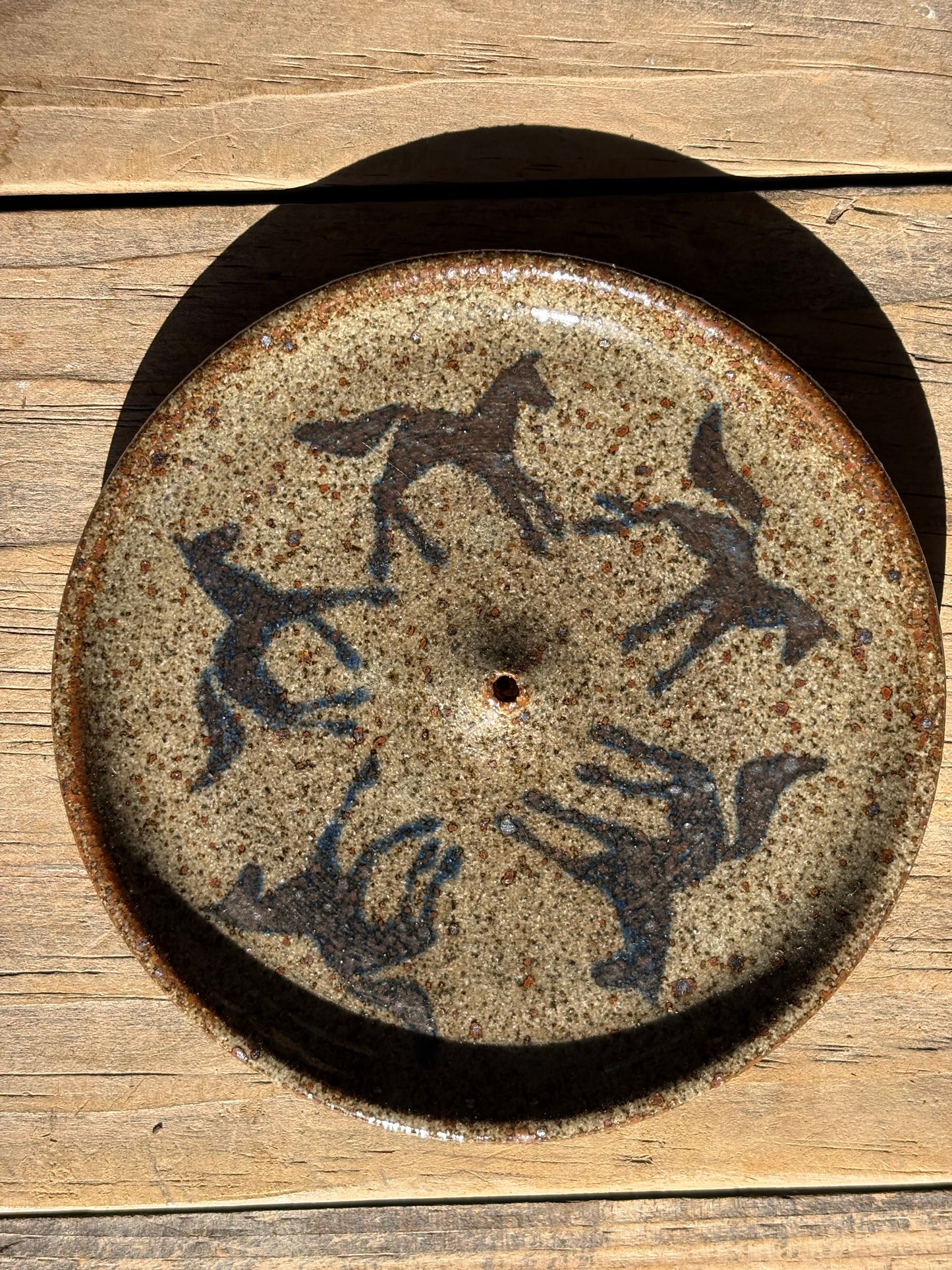 Running Horses incense holder