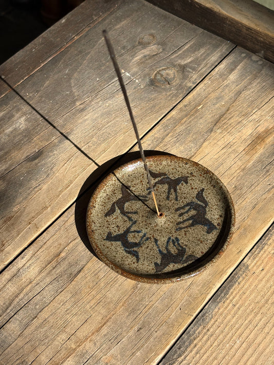 Running Horses incense holder