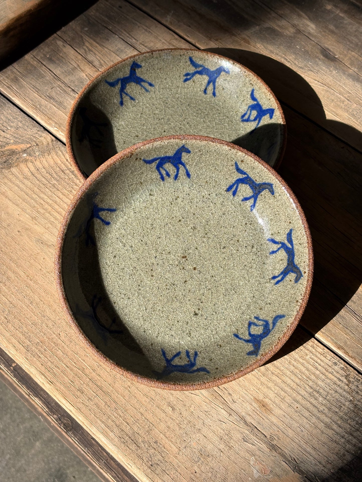 Running Horses plate set