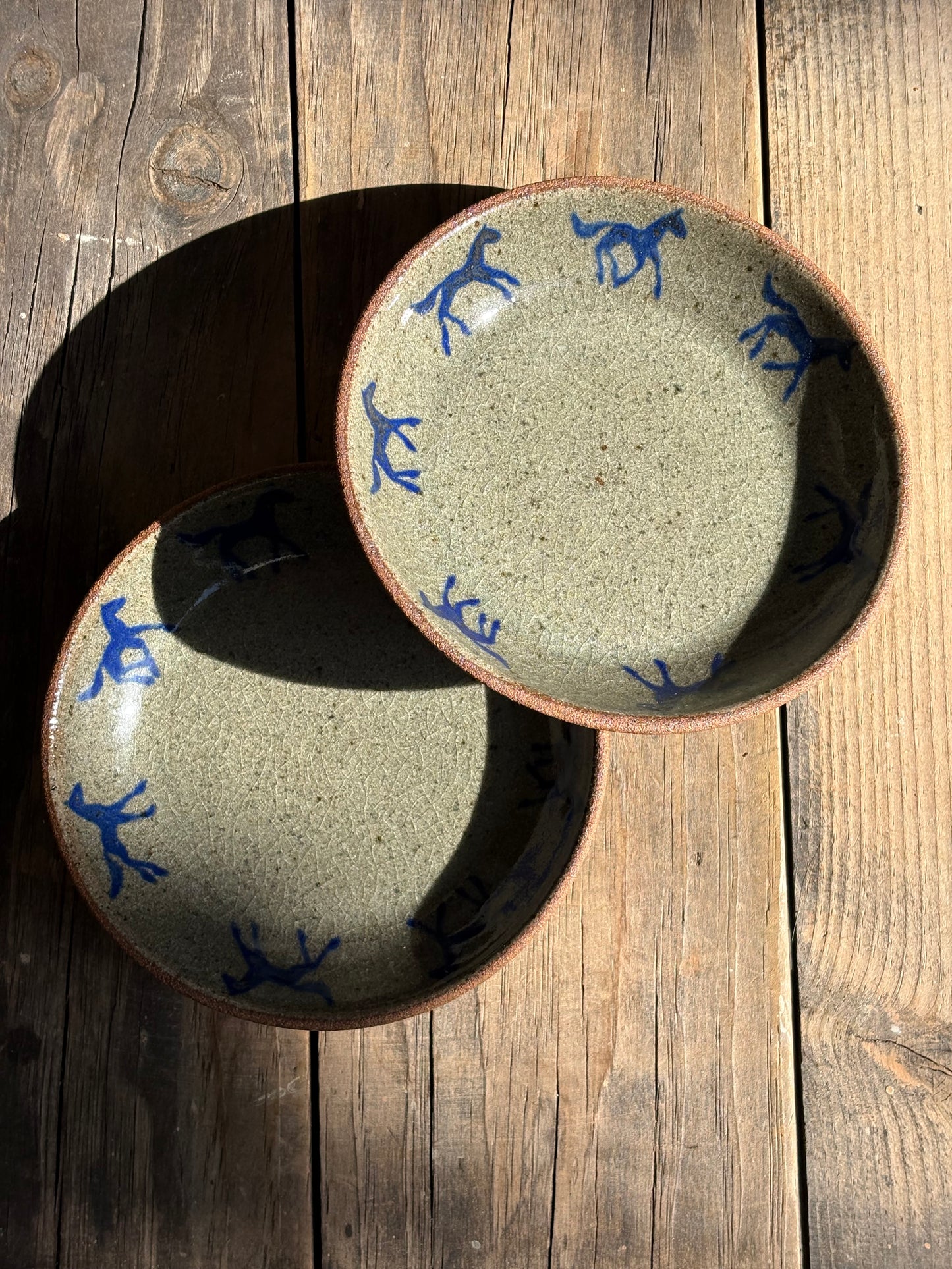 Running Horses plate set