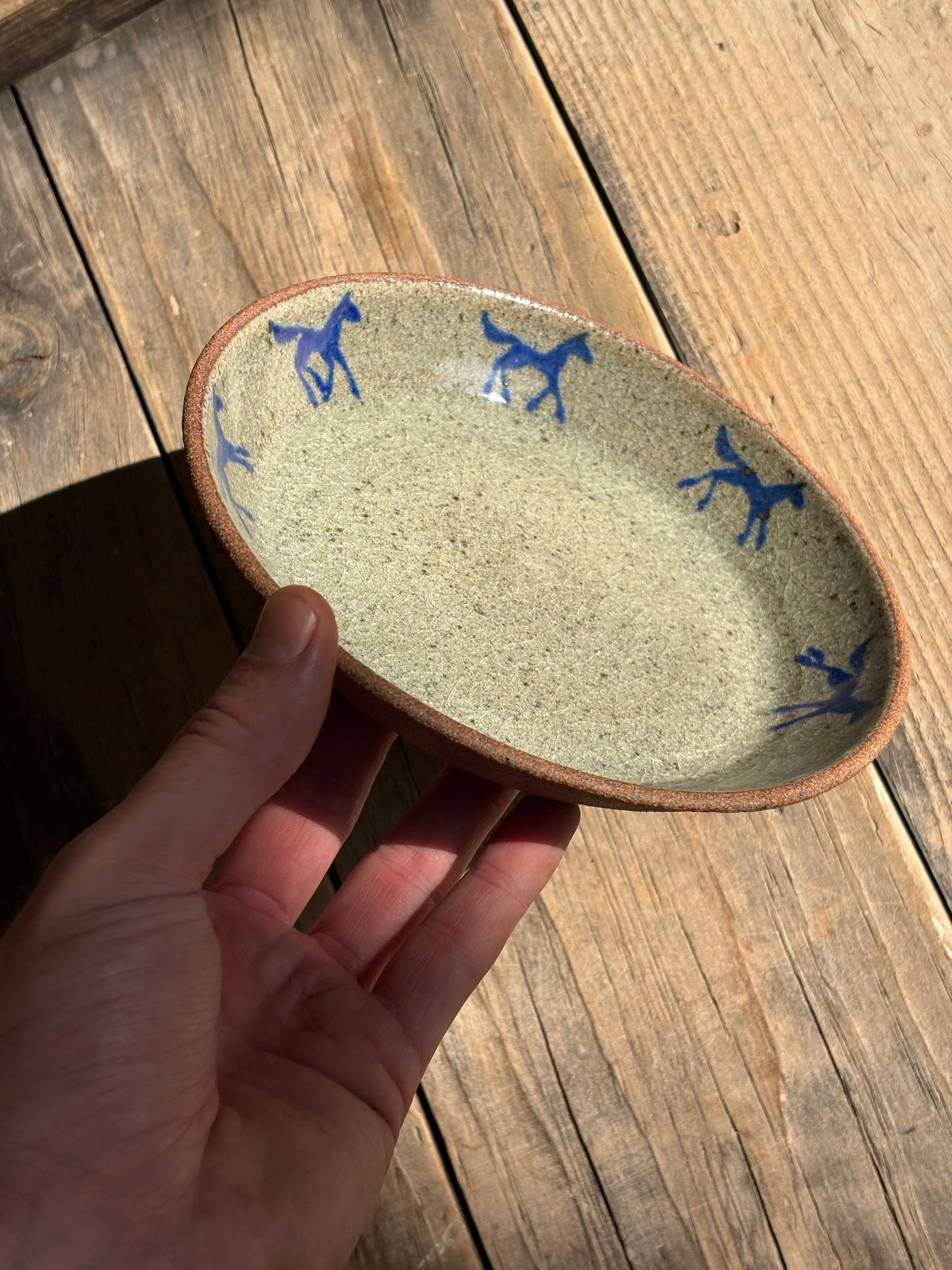 Running Horses plate