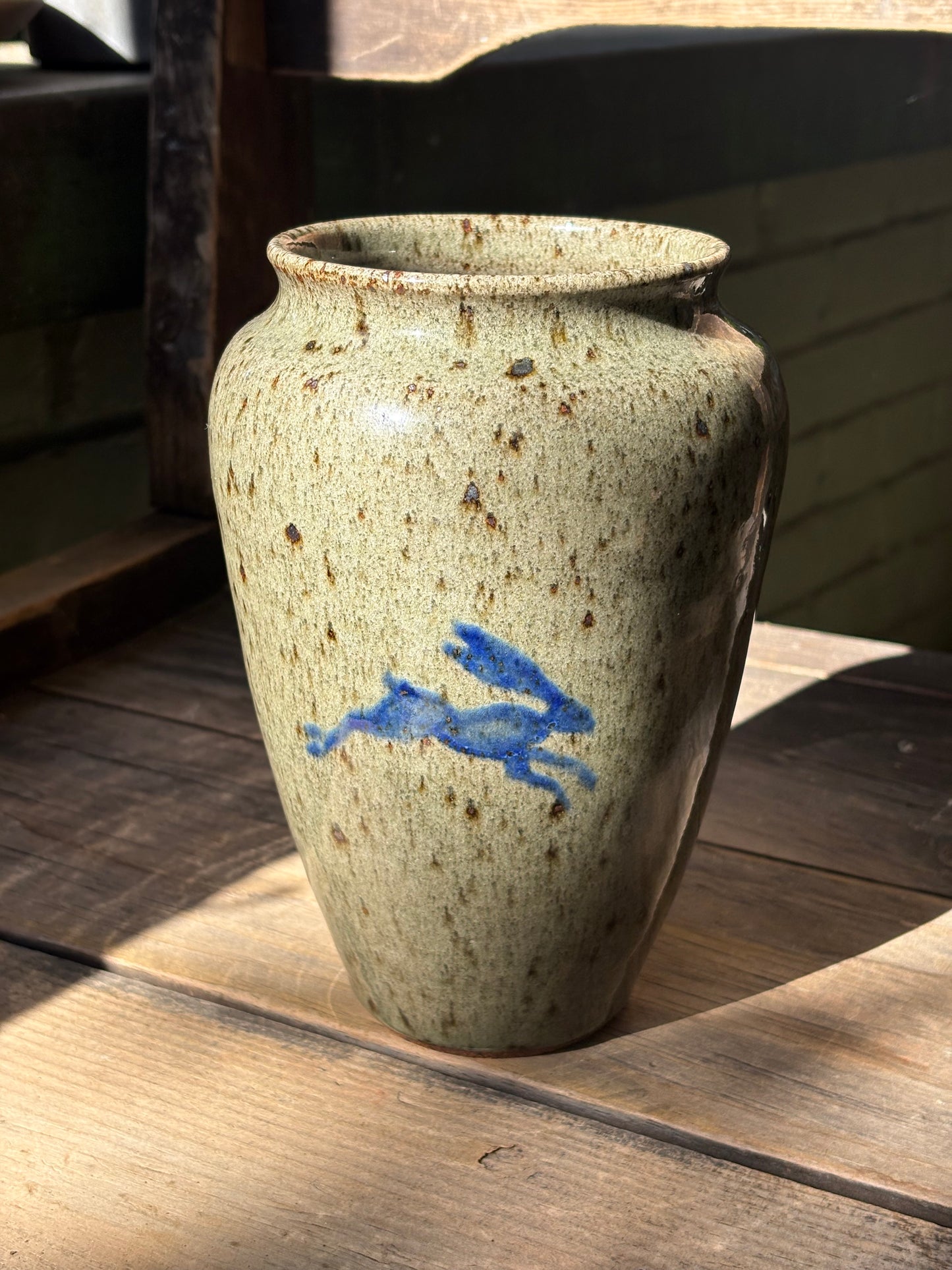 Wolf and Hare vase