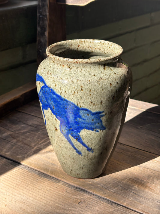 Wolf and Hare vase