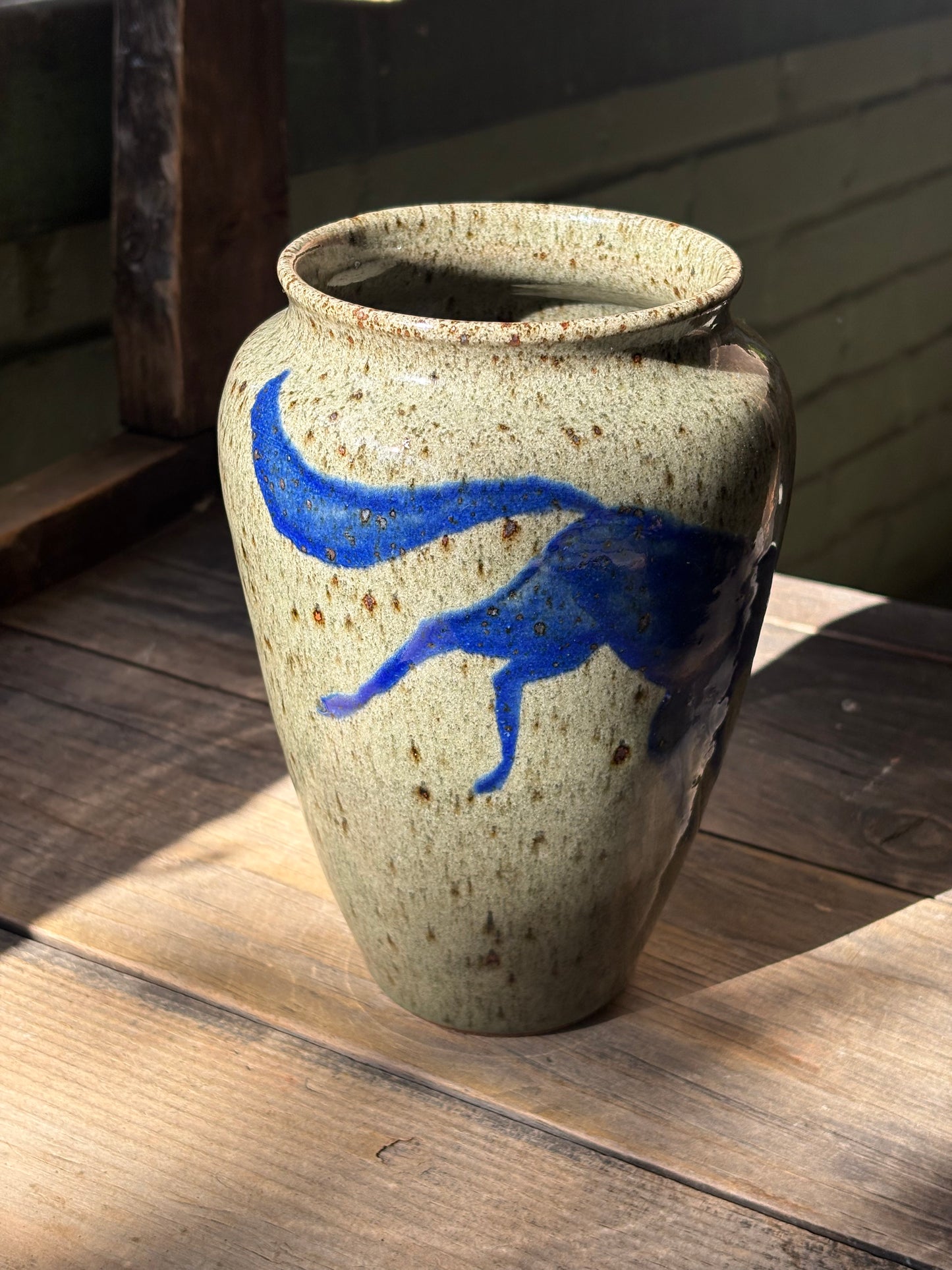 Wolf and Hare vase