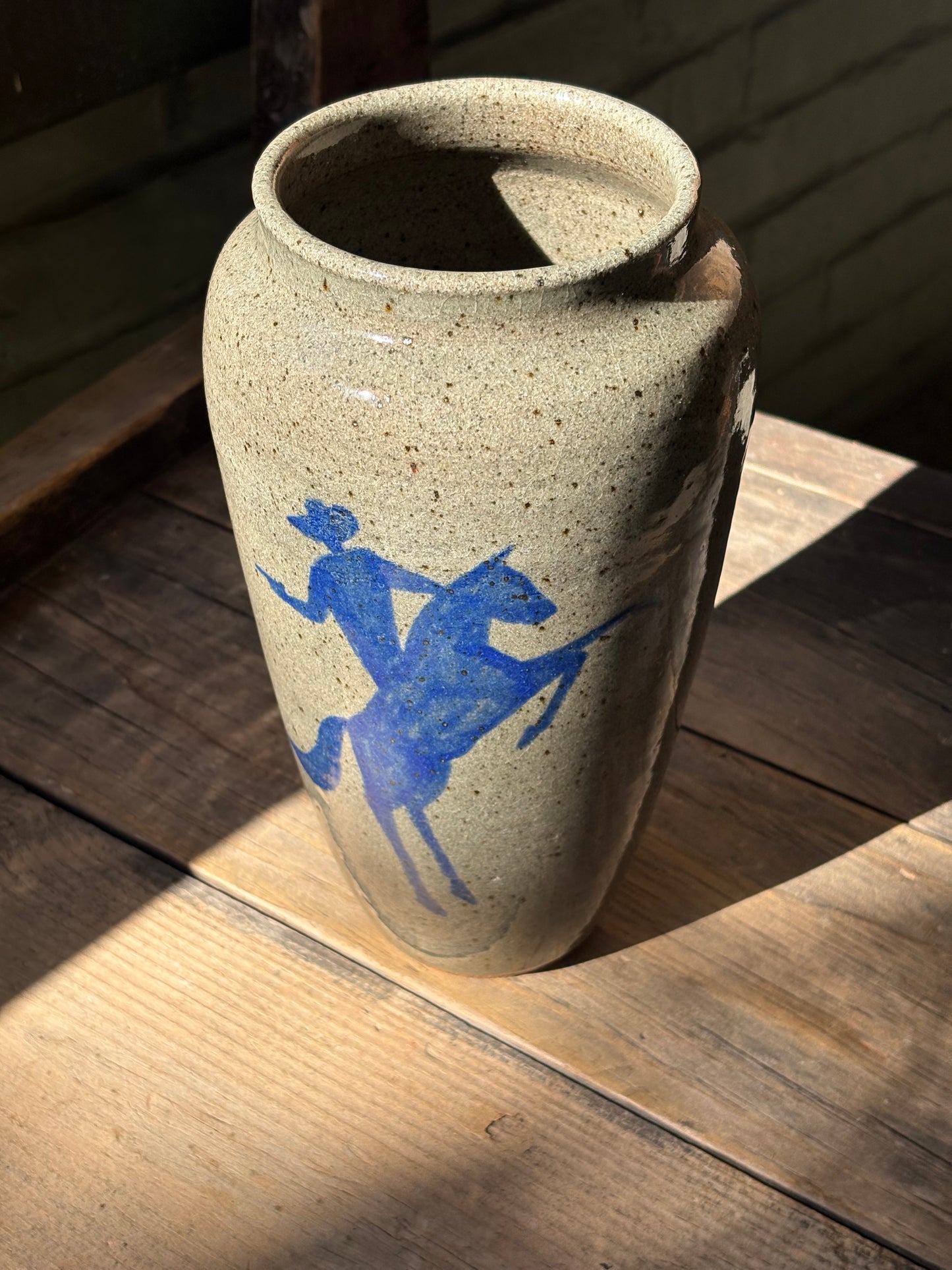 Cowboy Shootout vase