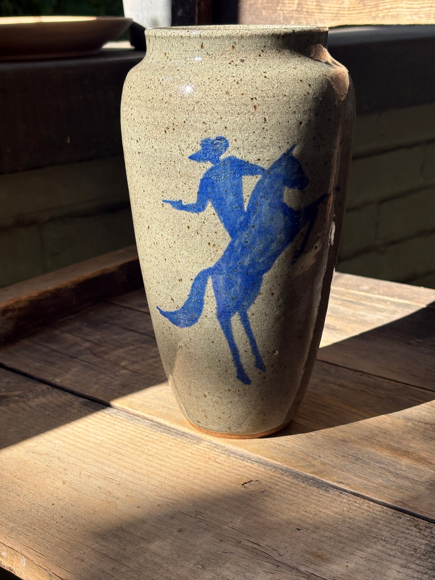 Cowboy Shootout vase