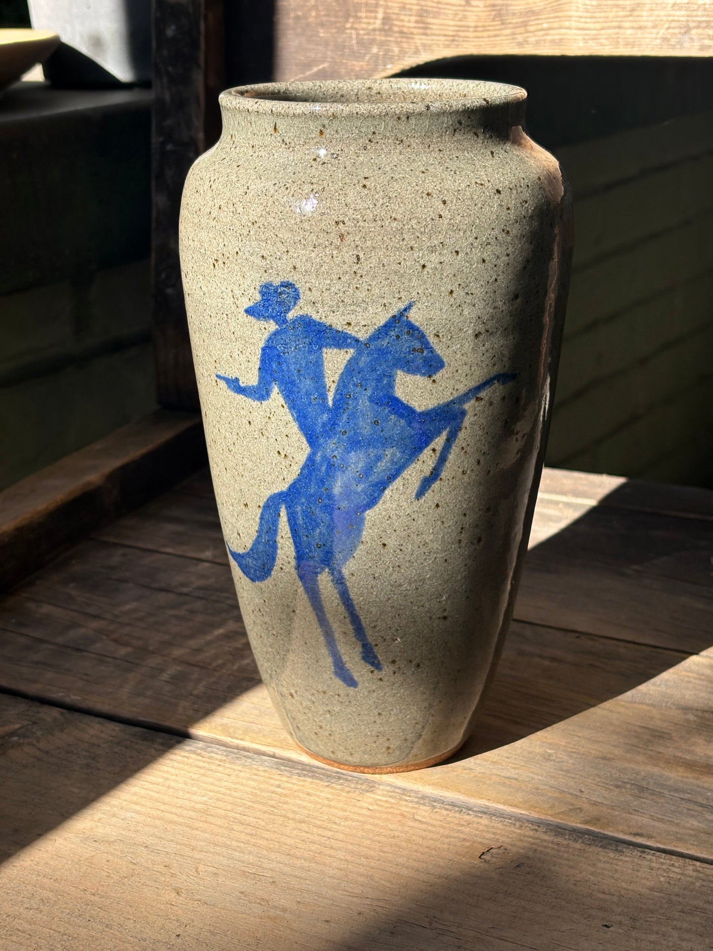 Cowboy Shootout vase