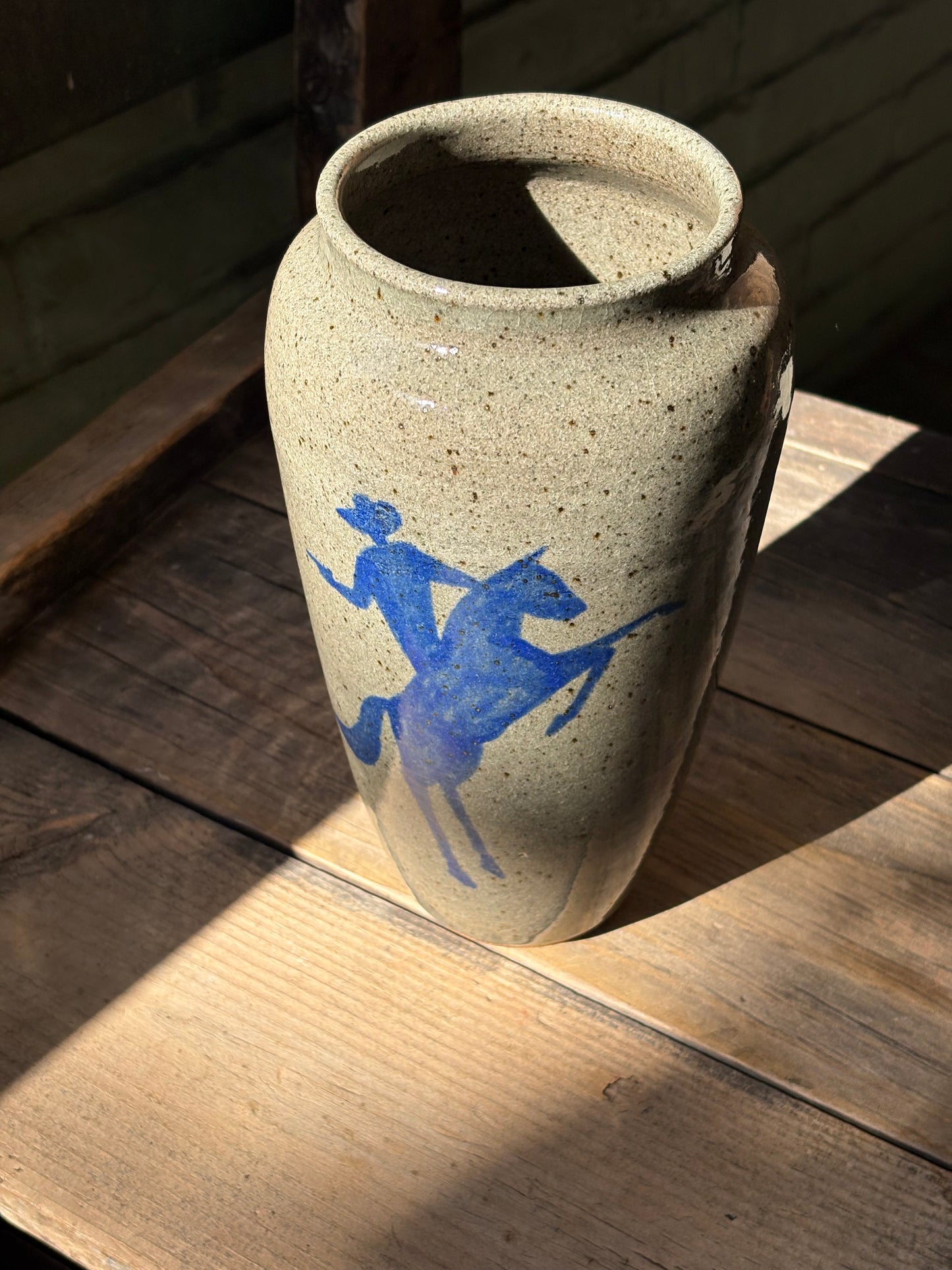 Cowboy Shootout vase