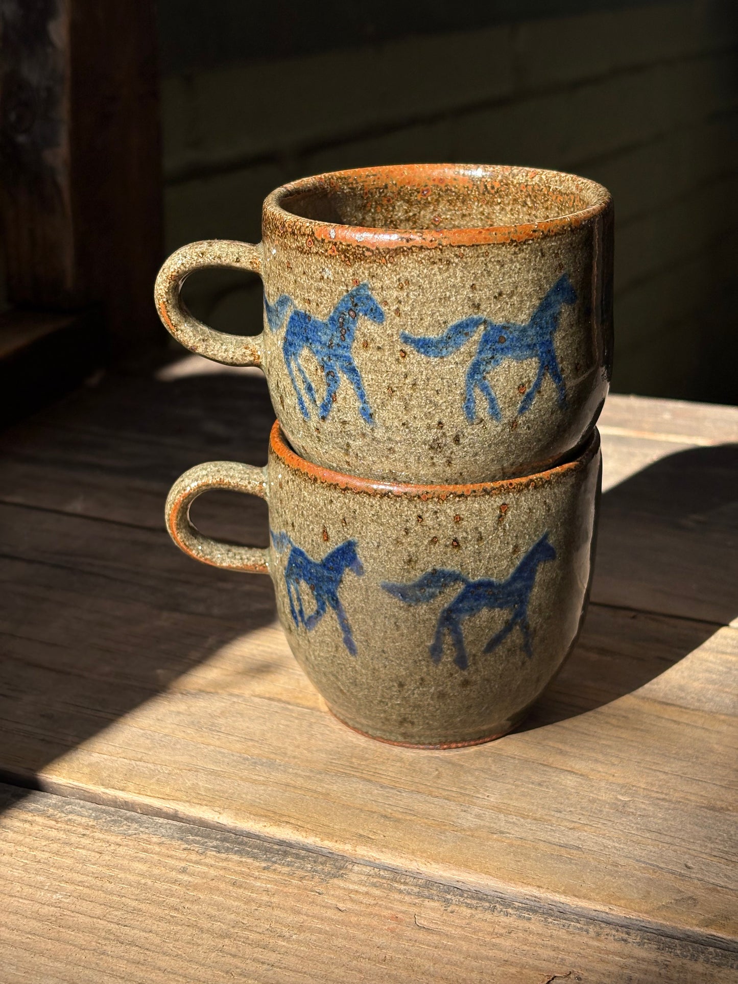Running Horses cortado set