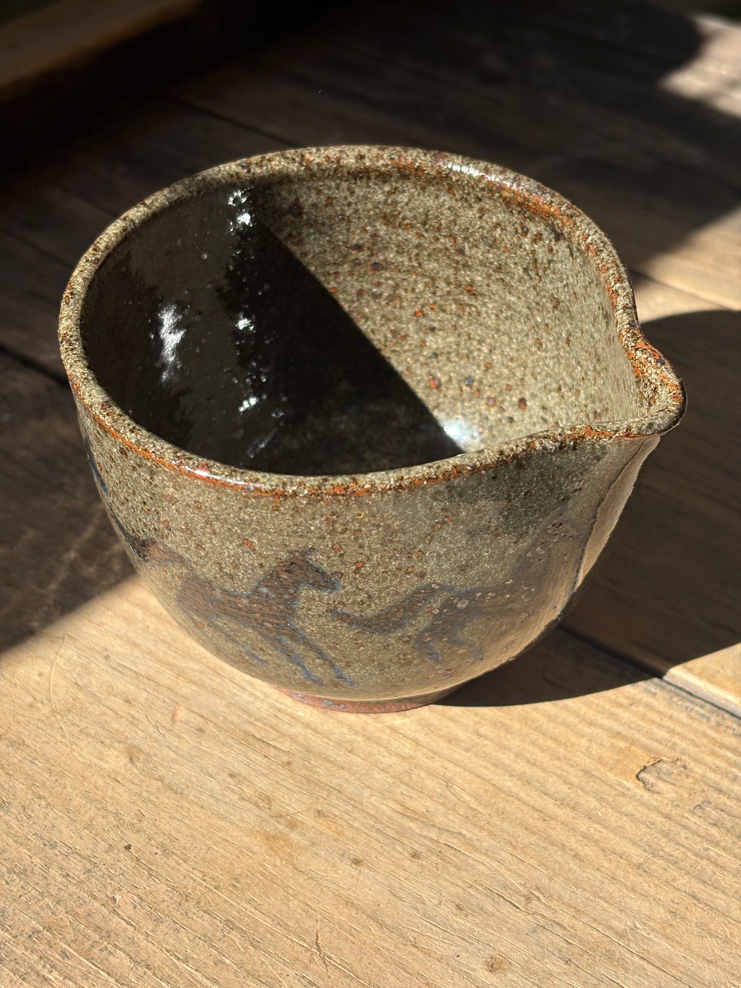 Running Horses matcha bowl