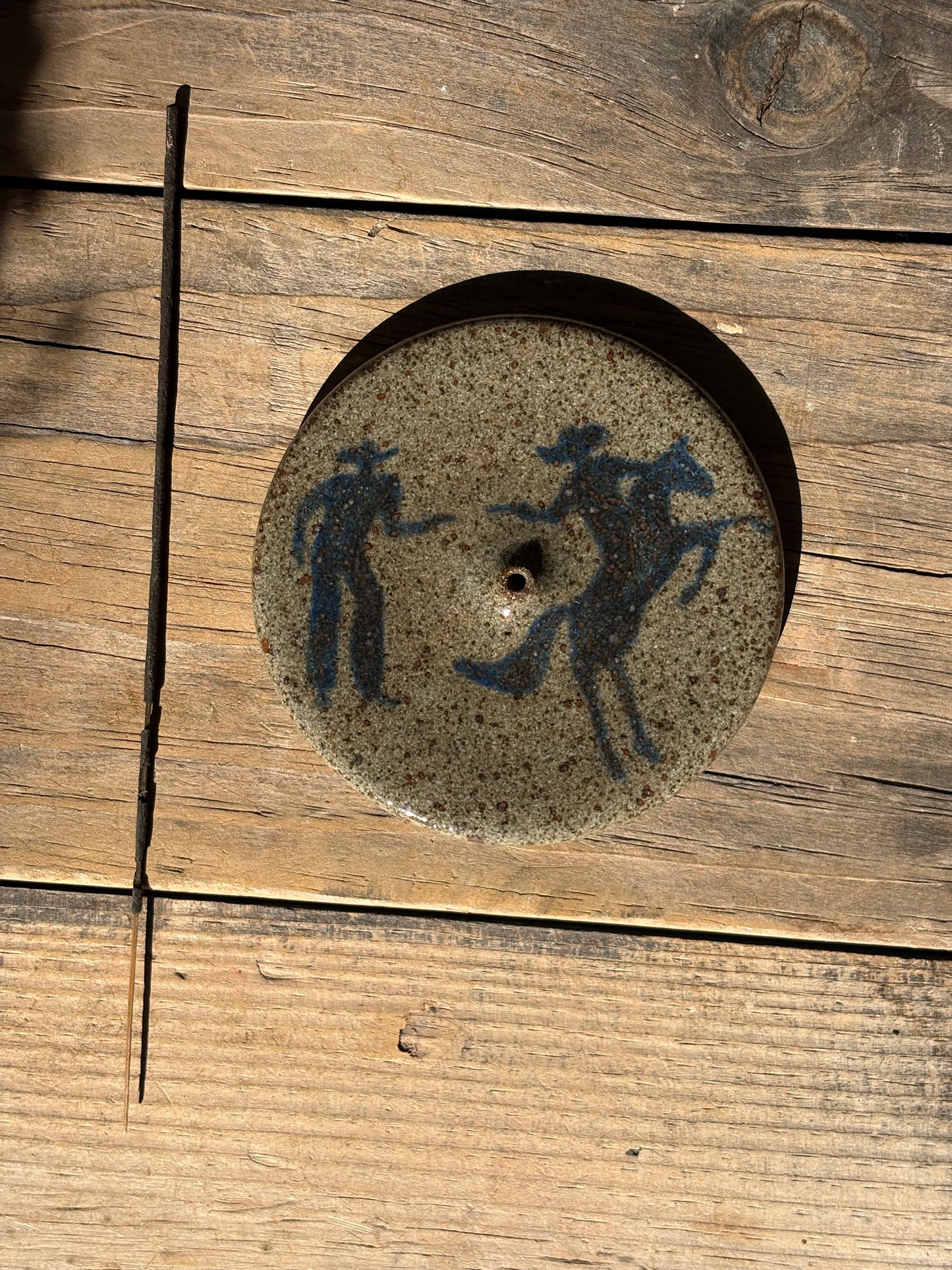 Cowboy Shootout incense holder