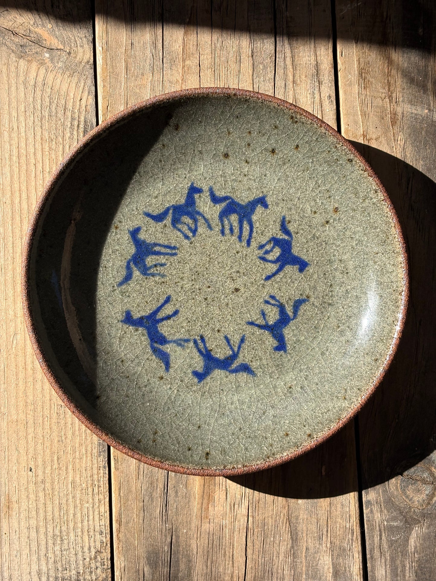 Running Horses plate