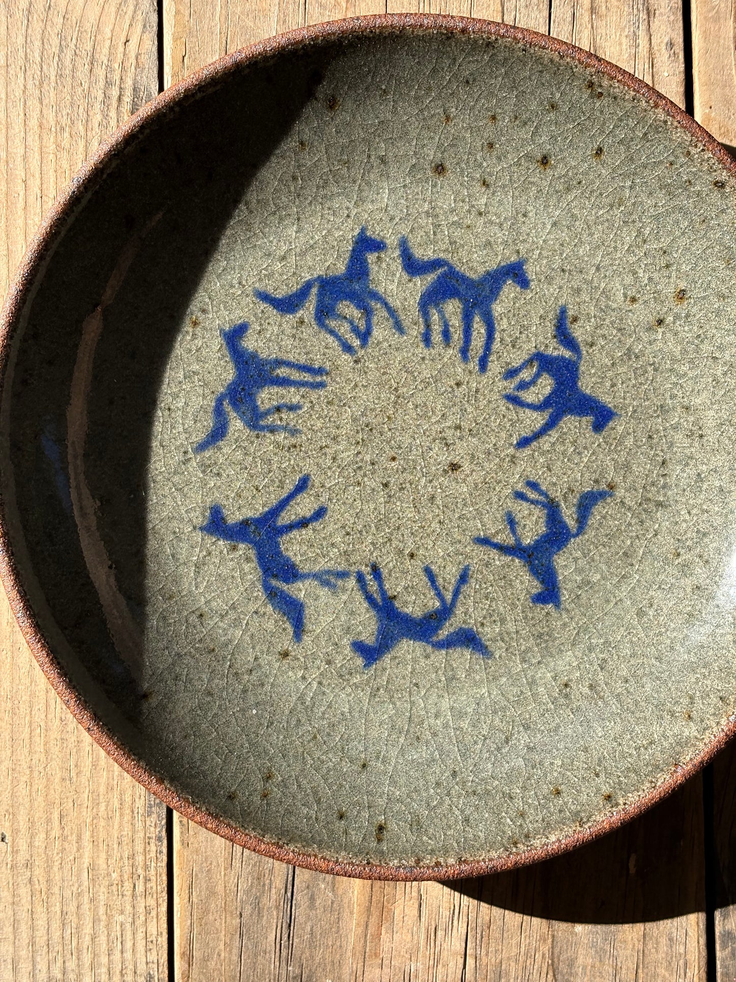 Running Horses plate