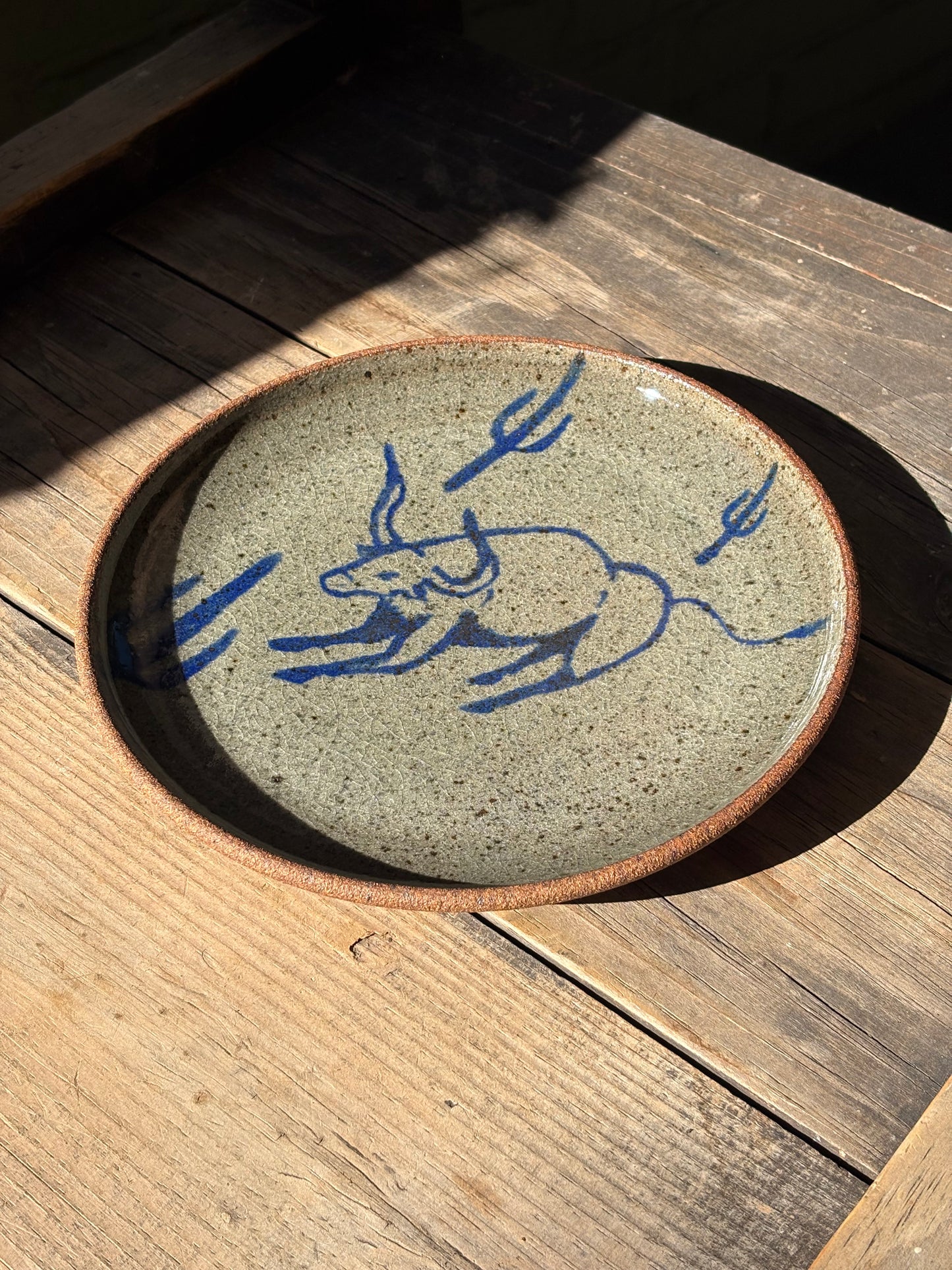 Bull and Cactus plate