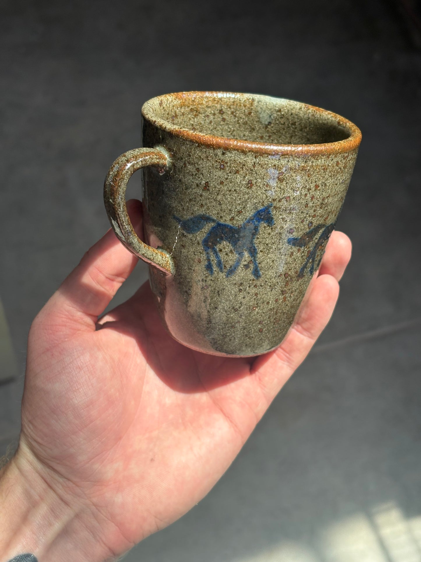 Running Horses mug