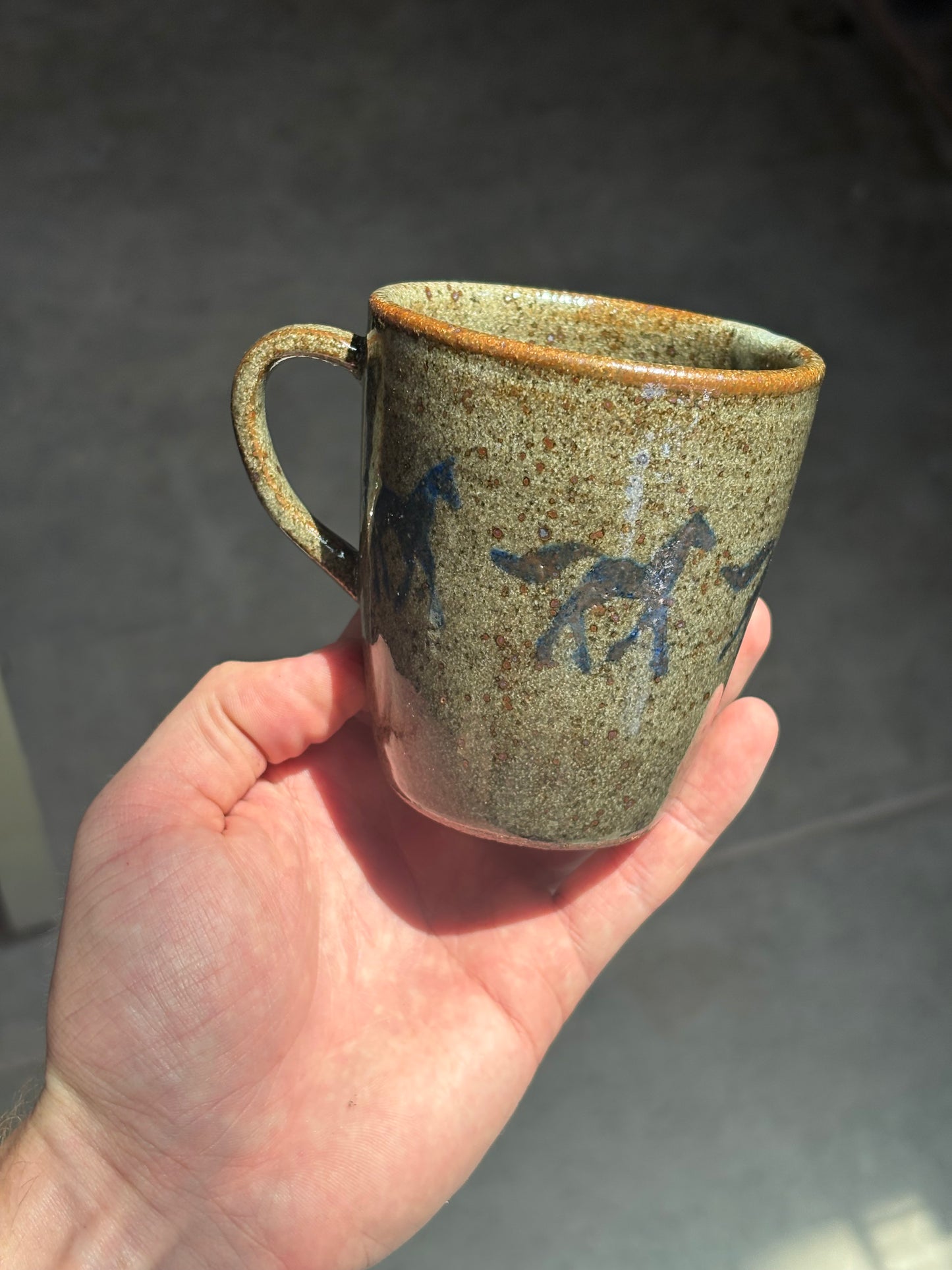 Running Horses mug