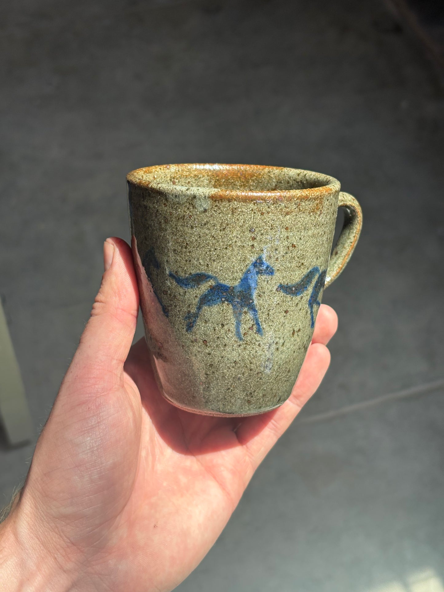 Running Horses mug