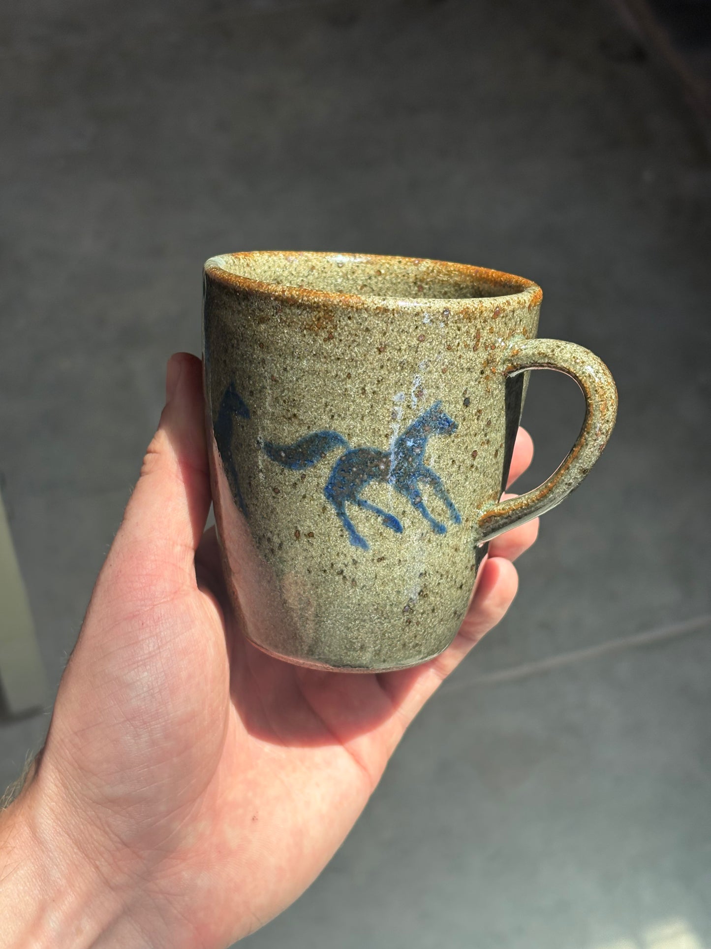 Running Horses mug