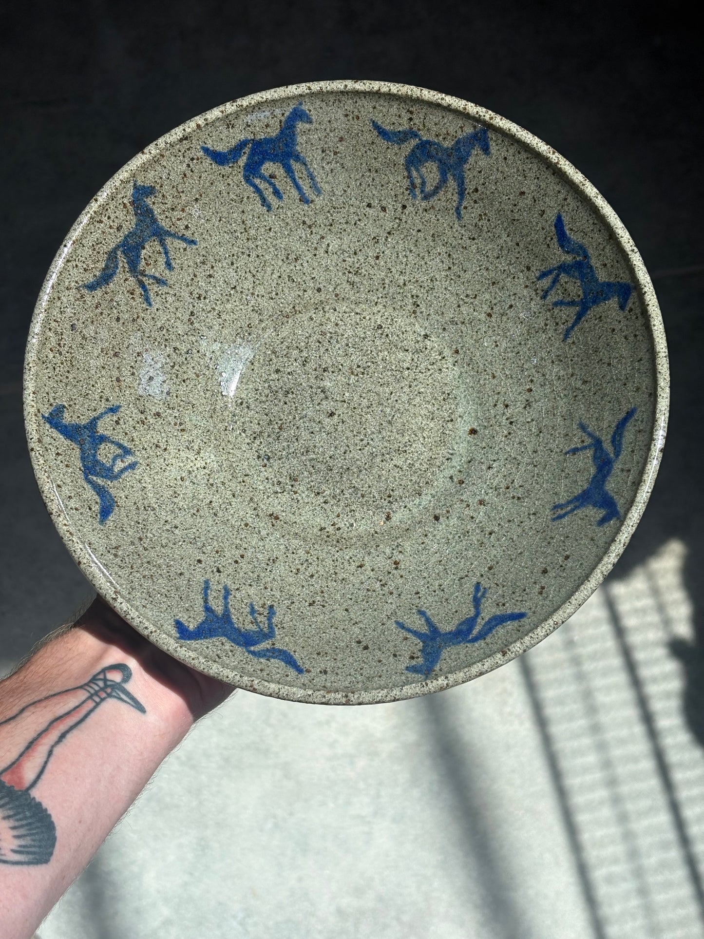 Running Horses bowl